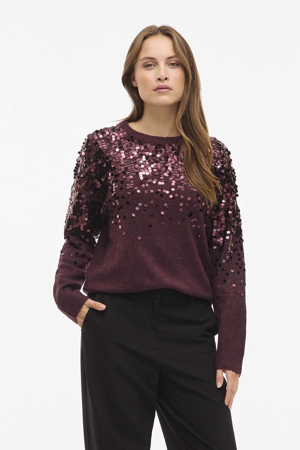 Vila Trui Siquin Glitter Paars
