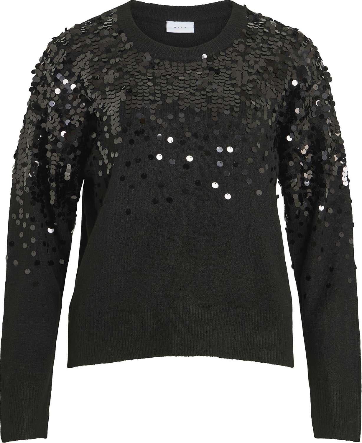 Vila Trui Siquin Glitter Zwart