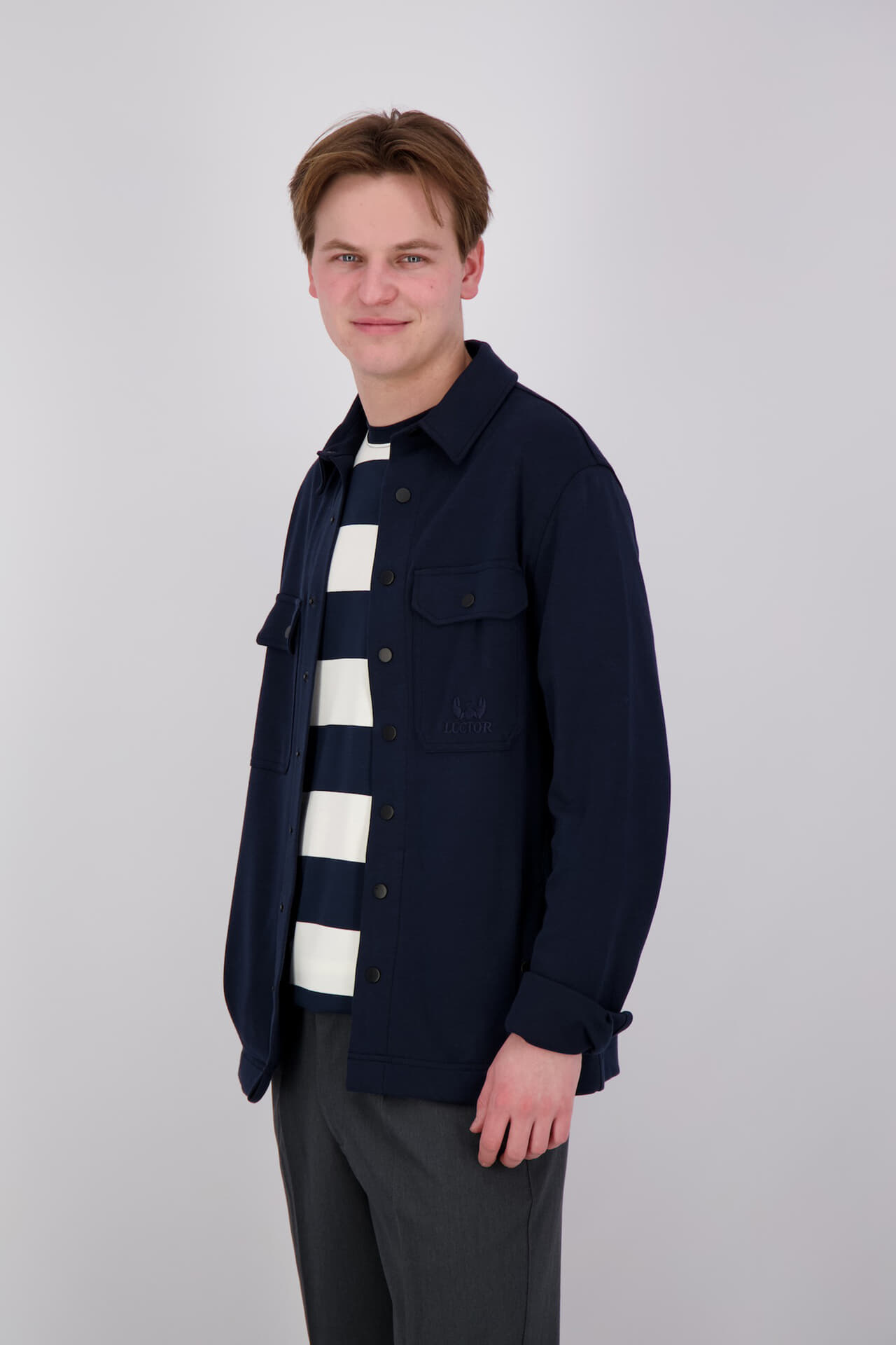 Luctor Overshirt Leroy  Blauw