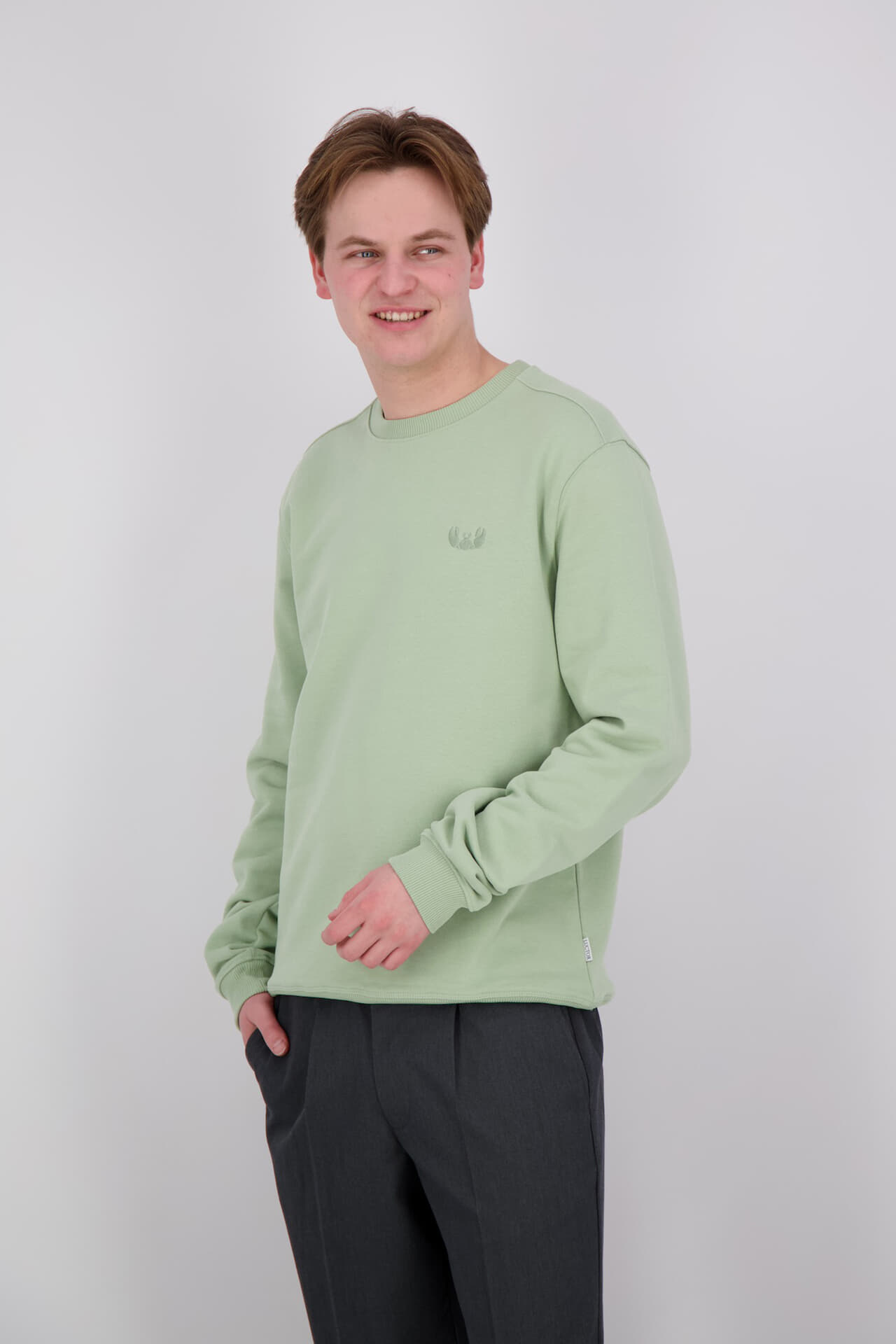 Luctor Sweater Liam Basic Groen