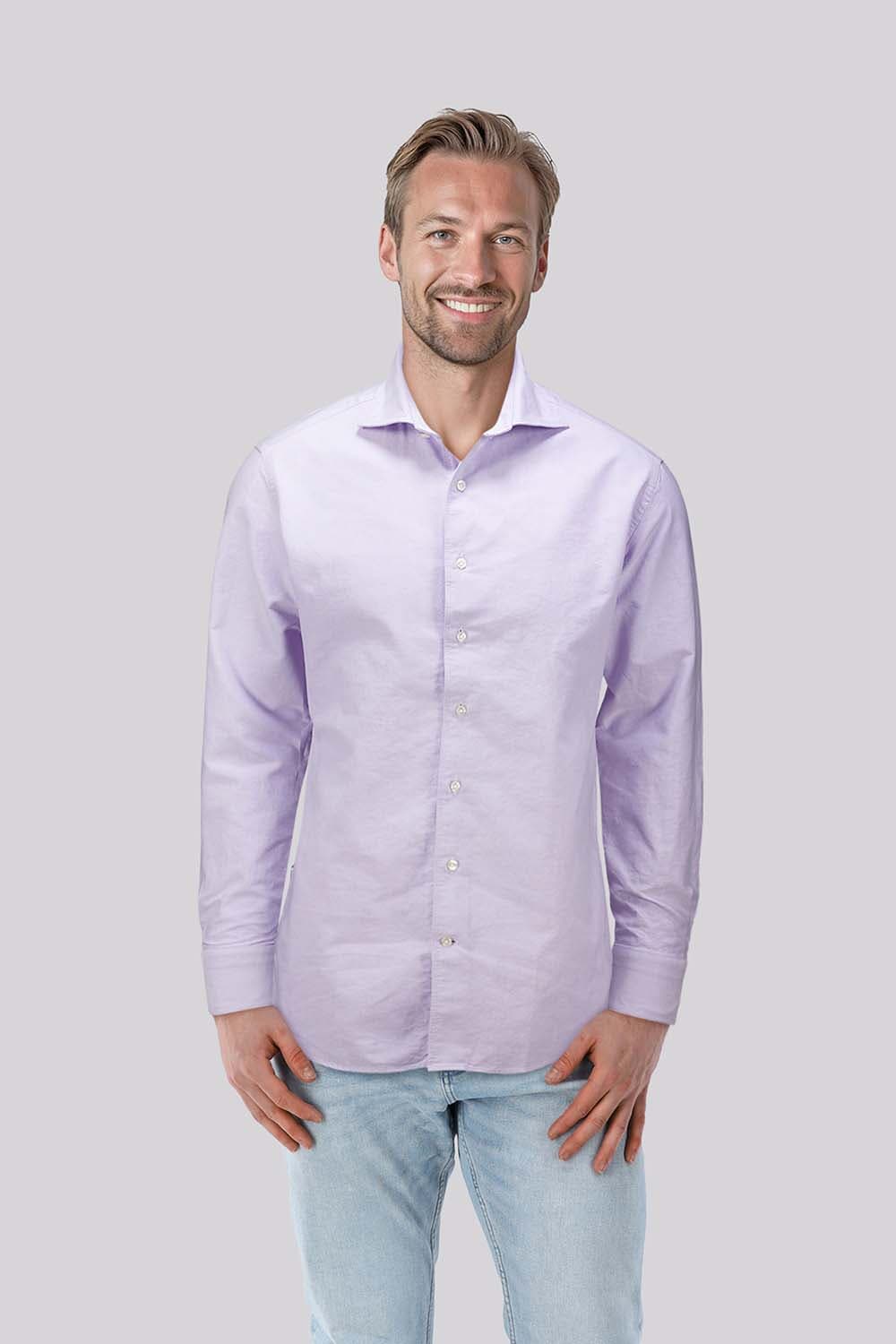 Bomont Overhemd Gino Oxford  Lila