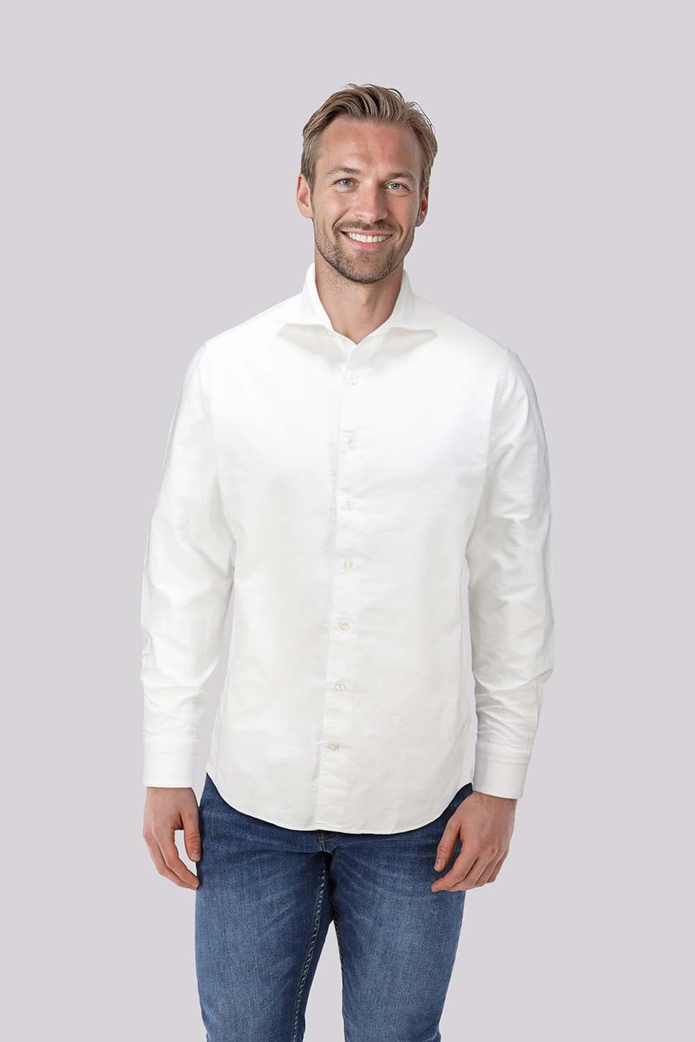 Bomont Overhemd Gino Oxford  Wit