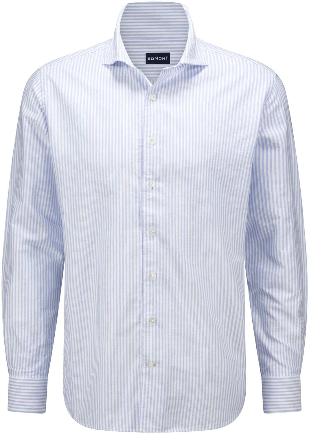 Bomont Overhemd Oxford Streep Blauw
