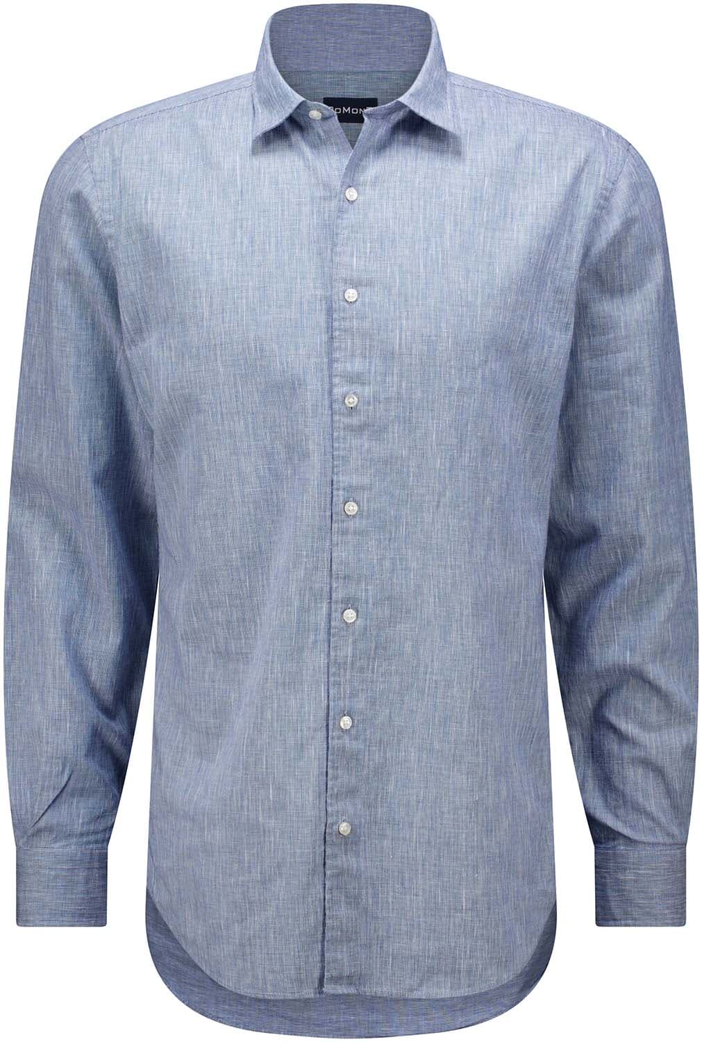 Bomont Overhemd Gino Linnen Navy