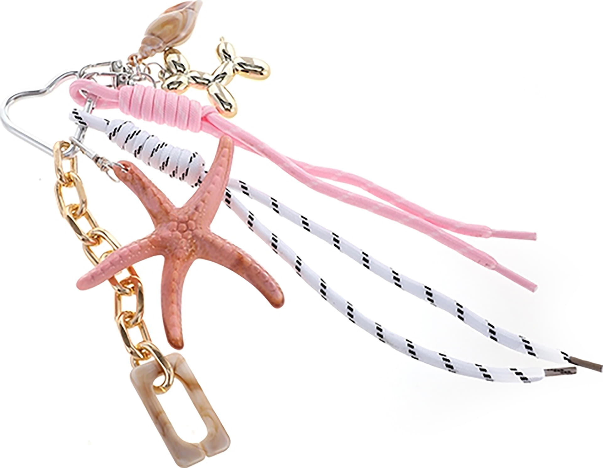 I'm Dutch Vintage Pink Beach sleutelhanger / bag charms Roze