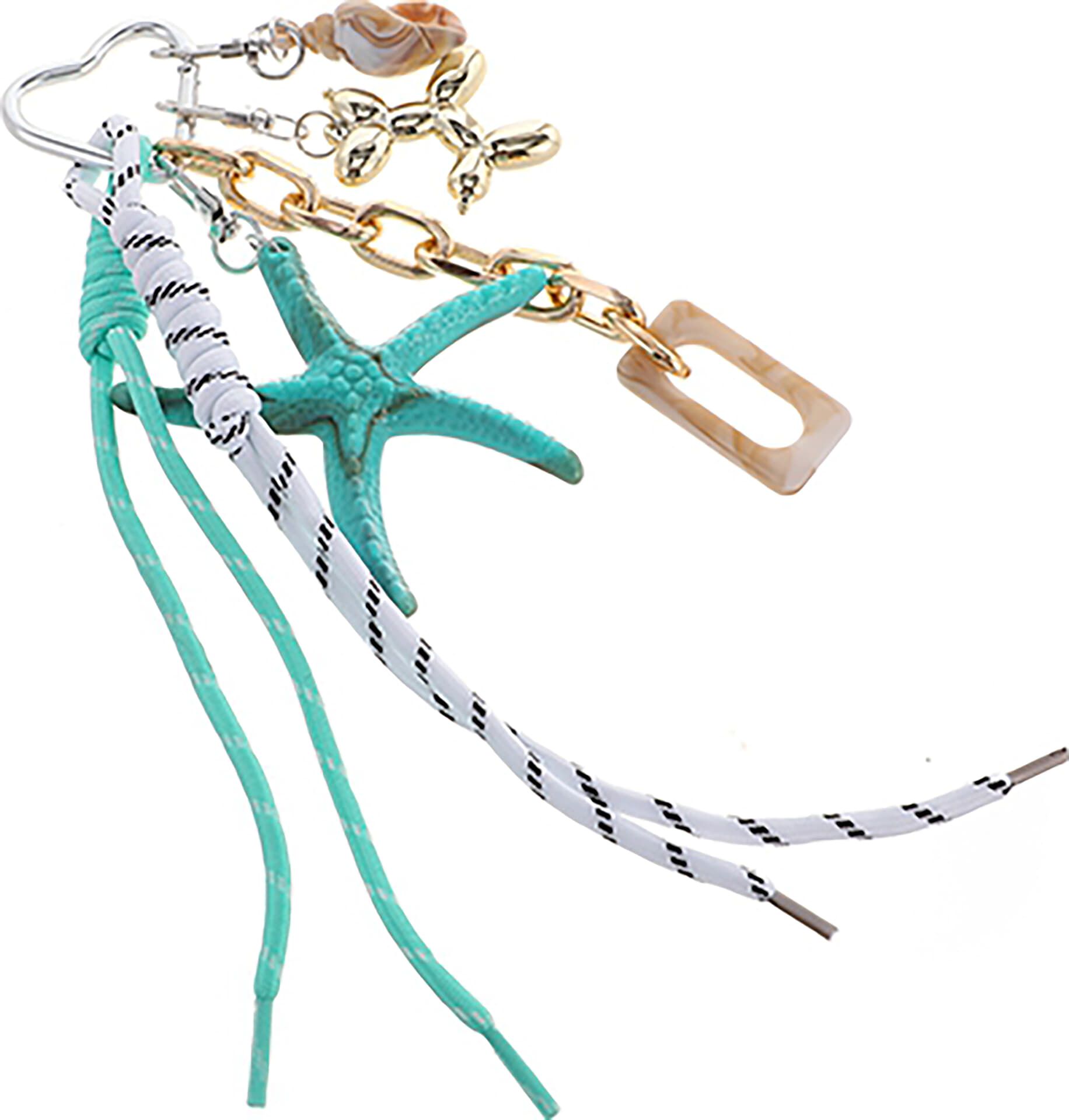 I'm Dutch Turquoise Beach sleutelhanger / bag charms Blauw