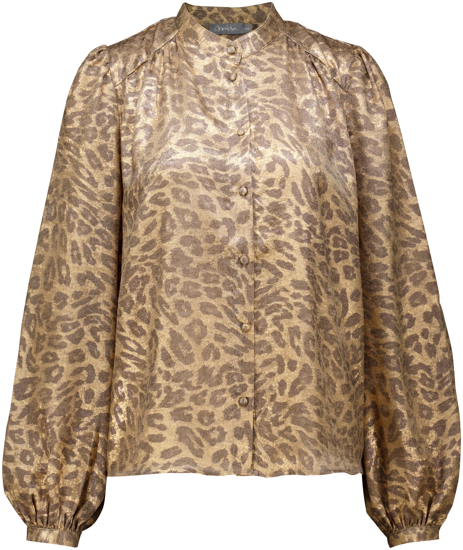 Geisha Blouse velvet look leopard Goud Geisha Blouse velvet look leopard Goud
