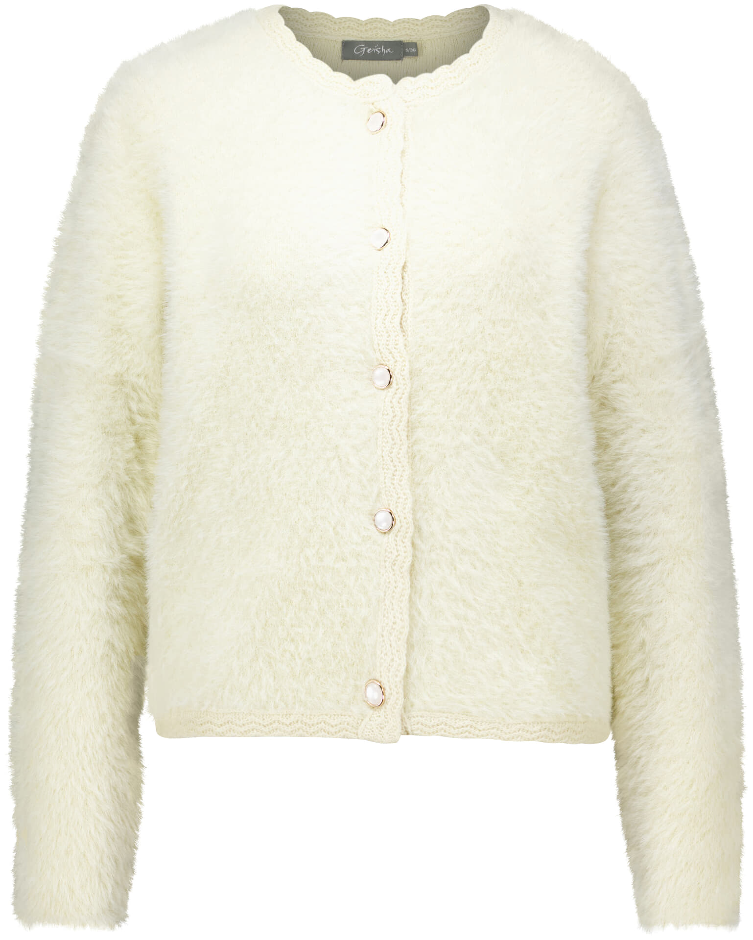 Geisha Vest Hairy Off White