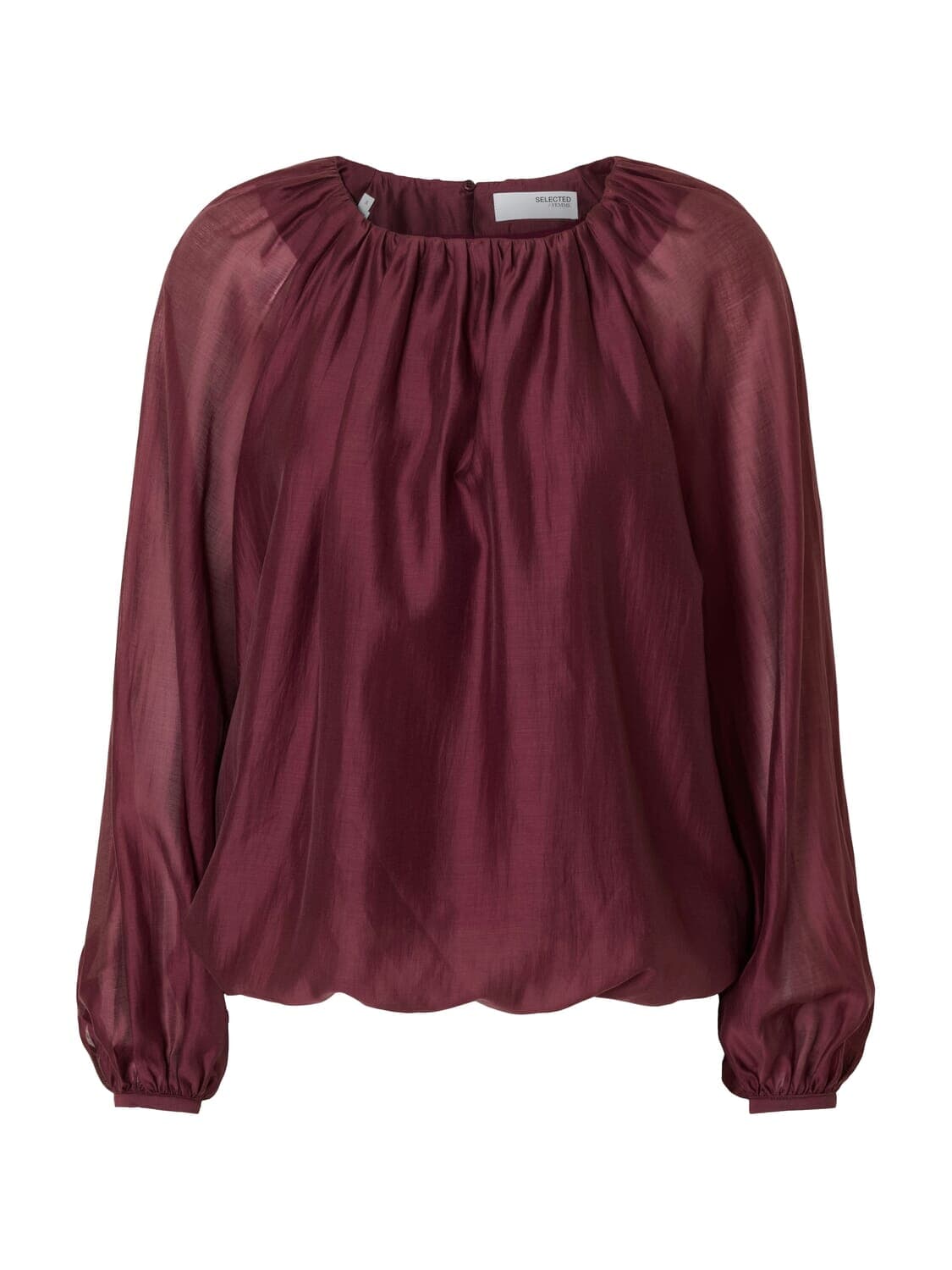 Selected Femme Blouse Iris Bordeaux Rood Selected Femme Blouse Iris Bordeaux Rood