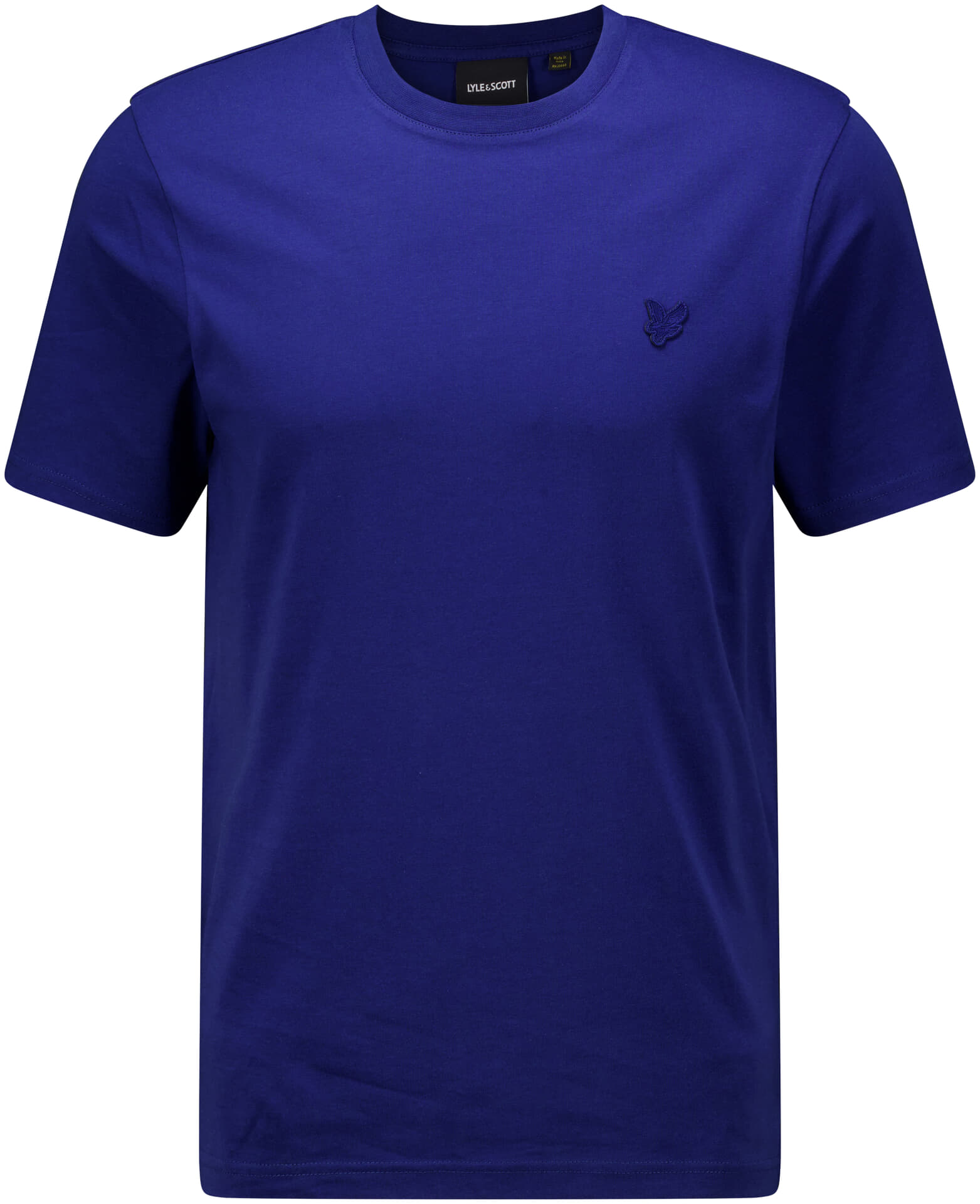 Lyle & Scott T-shirt Plain Kobalt Blauw
