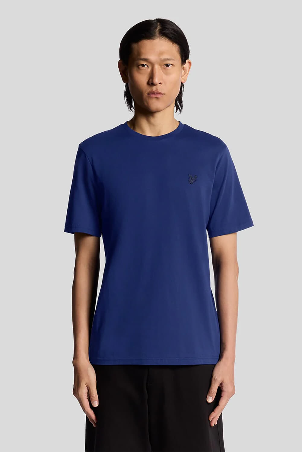 Lyle & Scott T-shirt Plain Kobalt Blauw