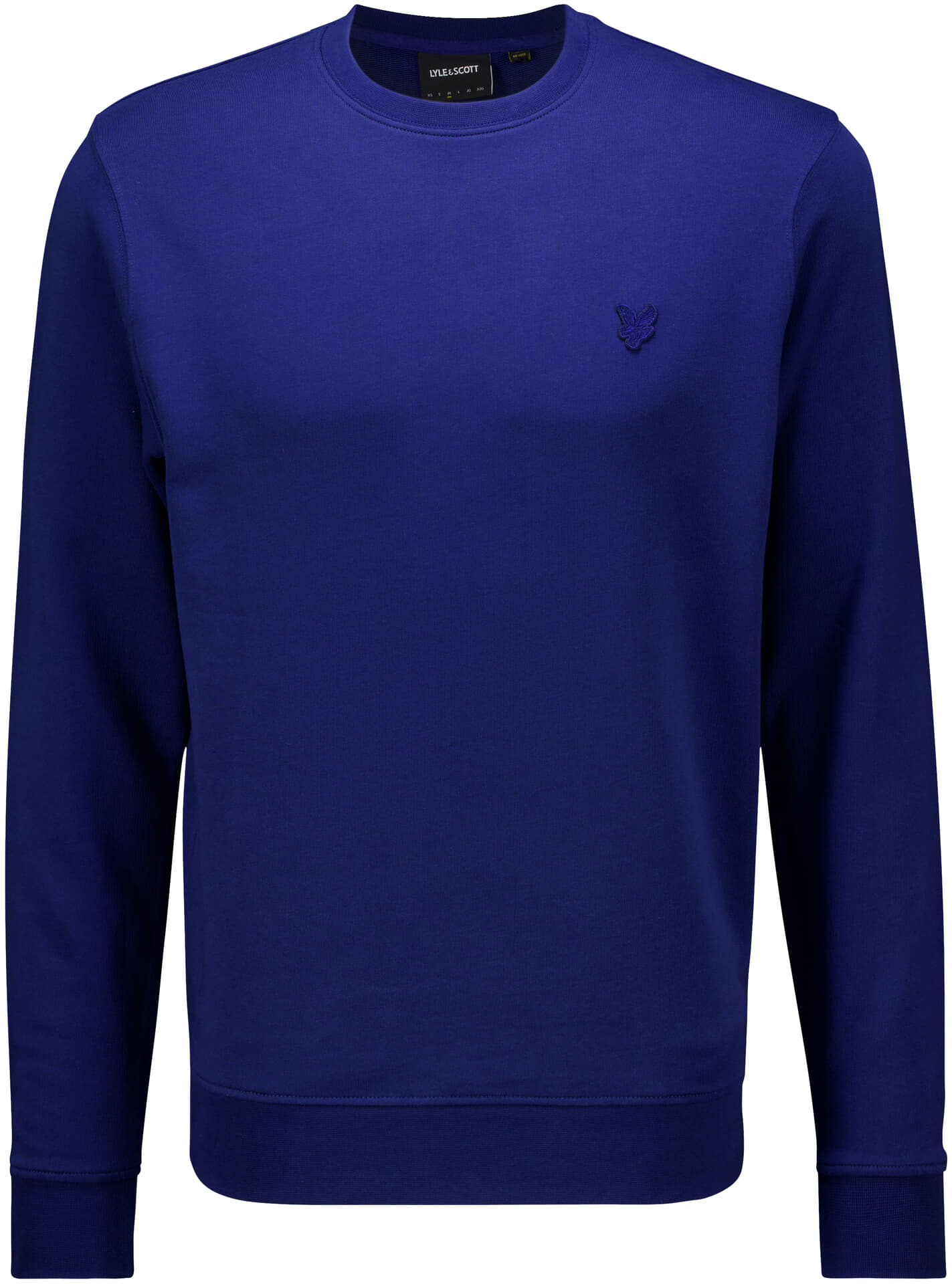 Lyle & Scott Sweater Tonal  Kobalt Blauw