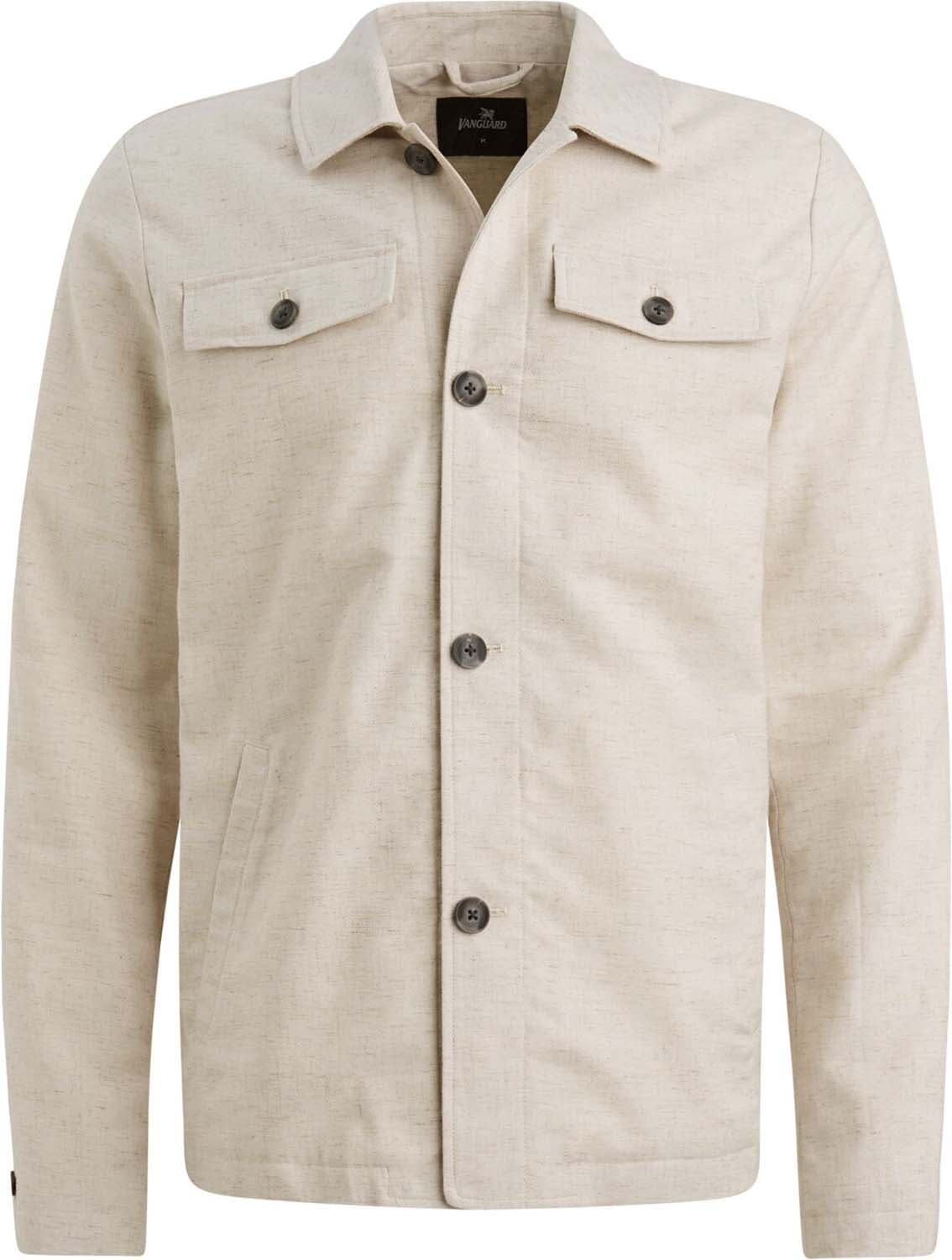 Vanguard Overshirt Shacket Linnen blend  Grijs