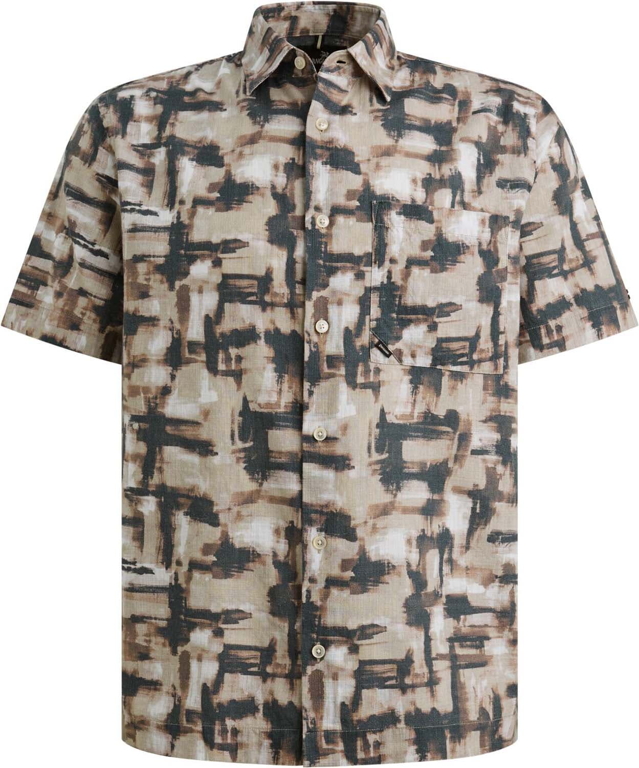 Vanguard Overhemd Print on slub c Rood