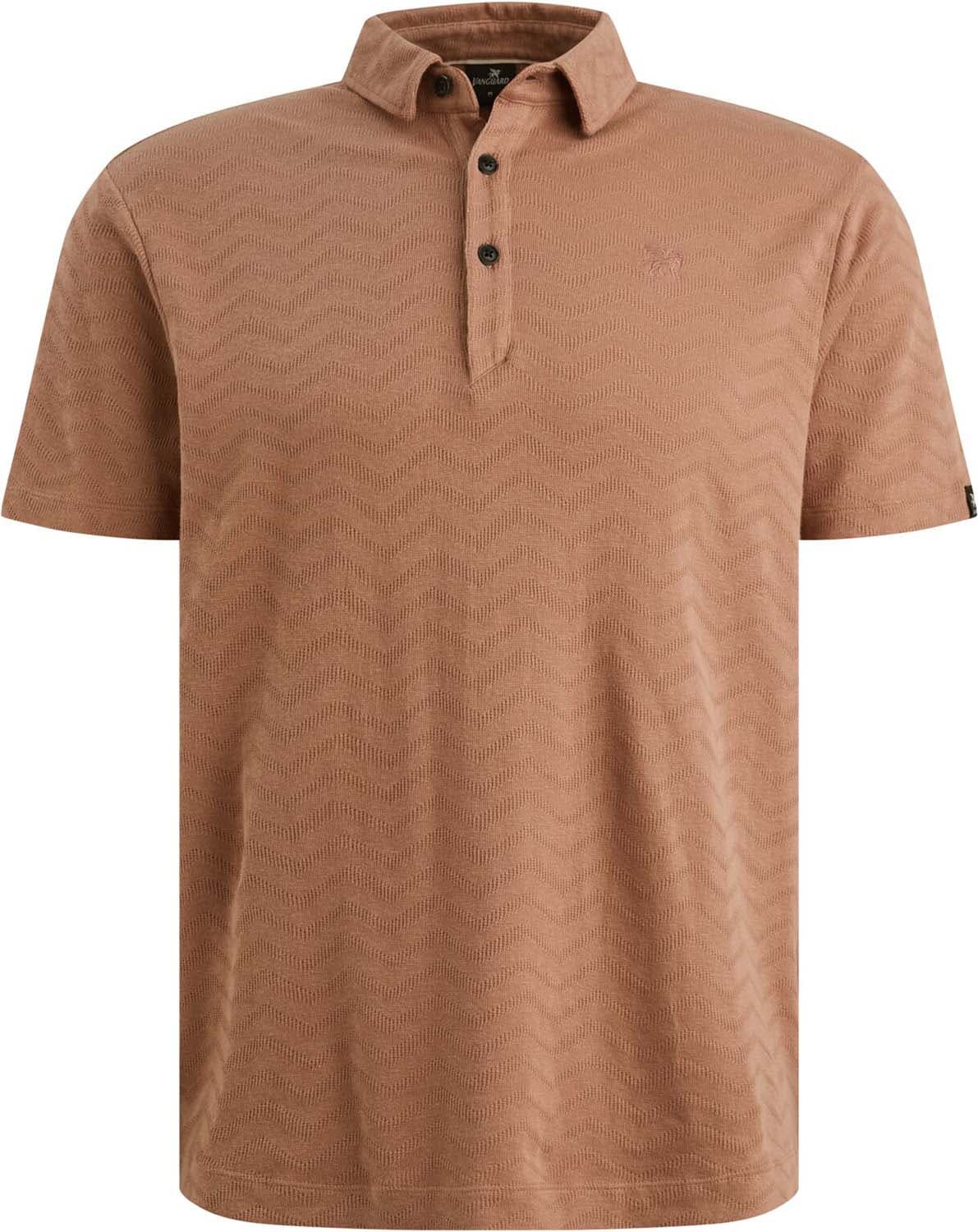 Vanguard Polo Jacquard Jersey Rood