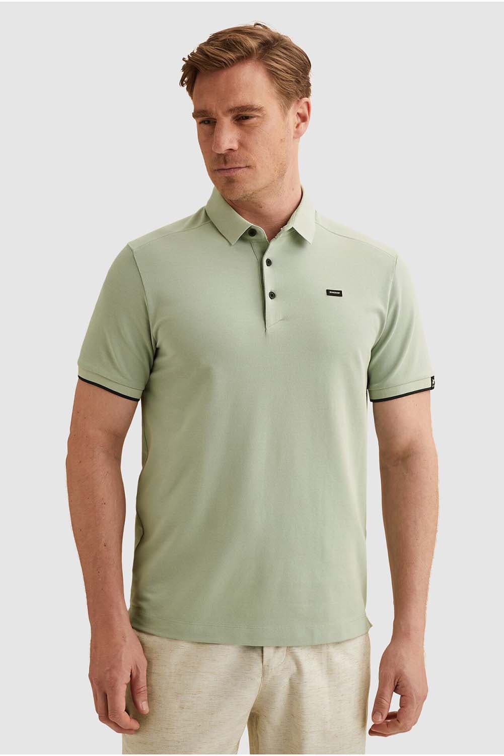 Vanguard Polo Gent pique blend Grijs