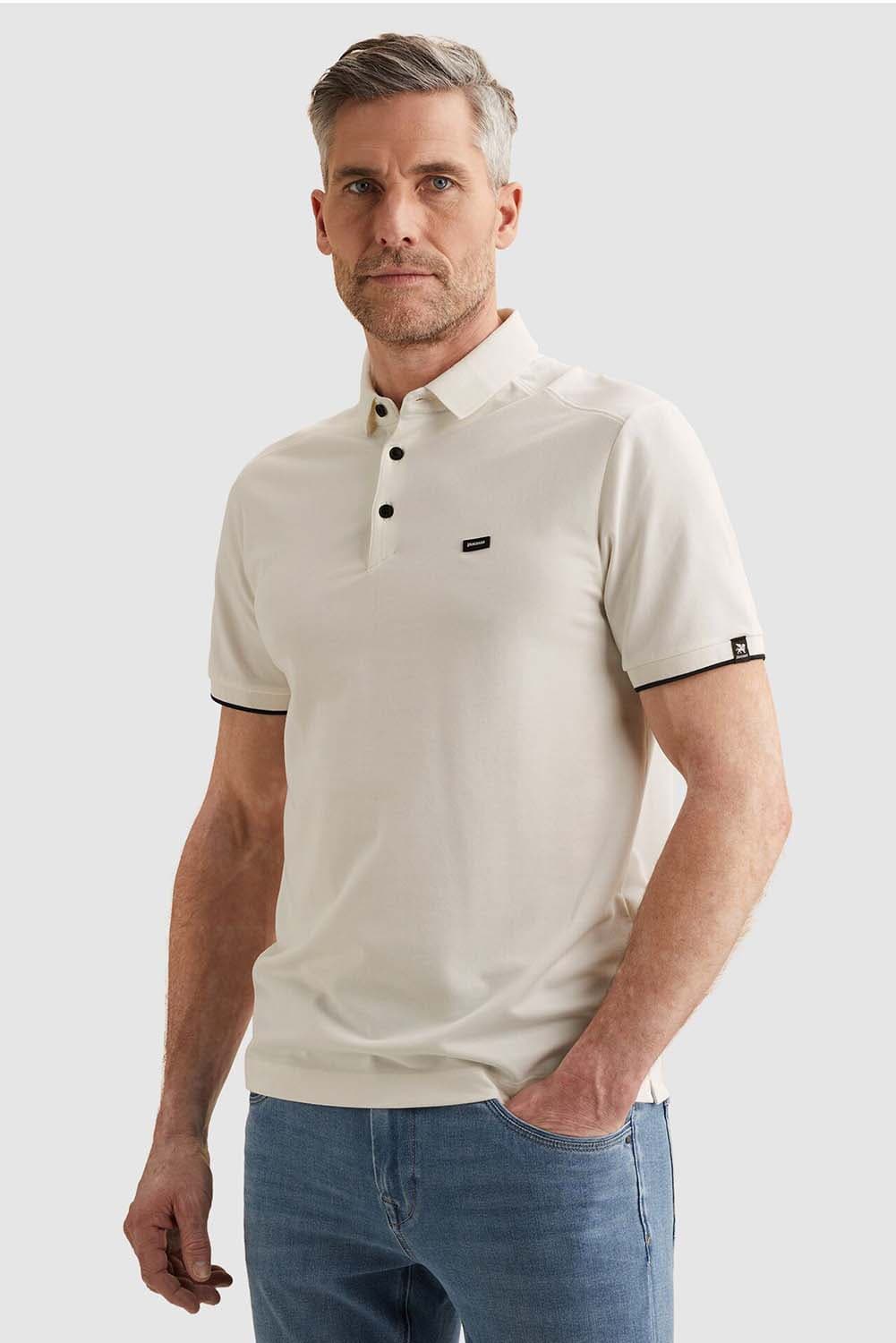 Vanguard Polo Gent pique blend Wit