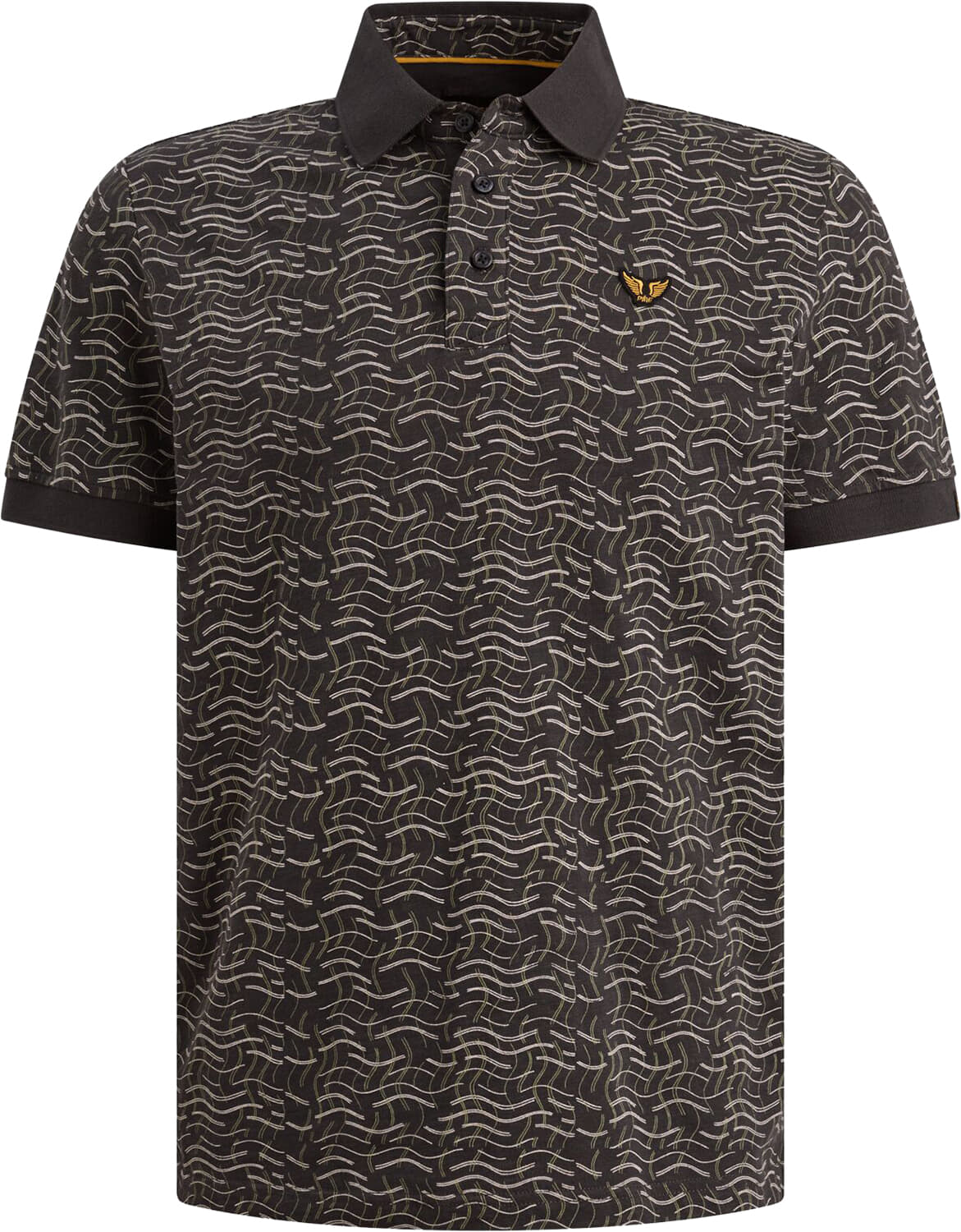 Pme Legend Polo slub jersey aop Navy 