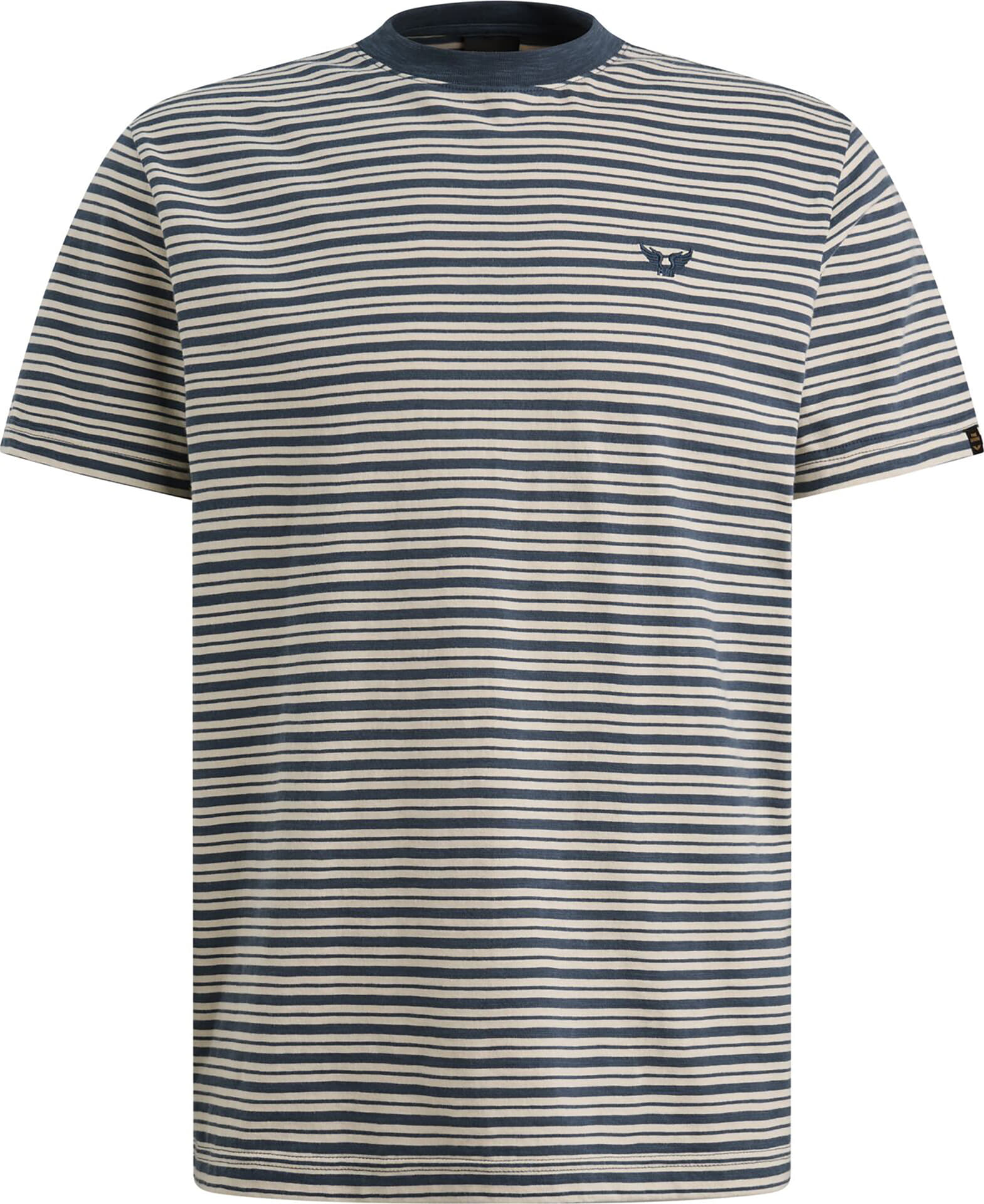 Pme Legend T-shirt yd stripe jersey Blauw
