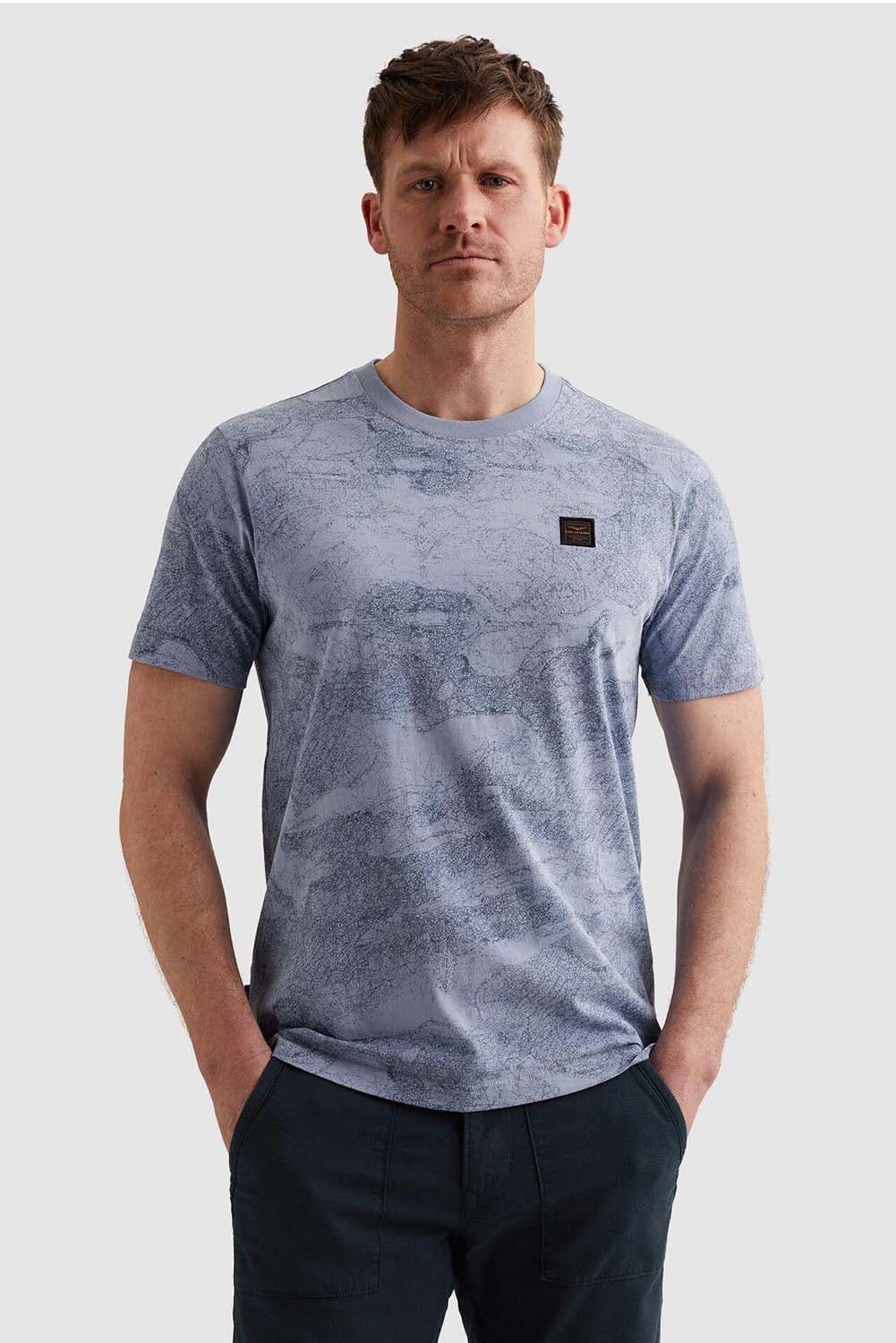 Pme Legend T-shirt Single Jersey Blauw