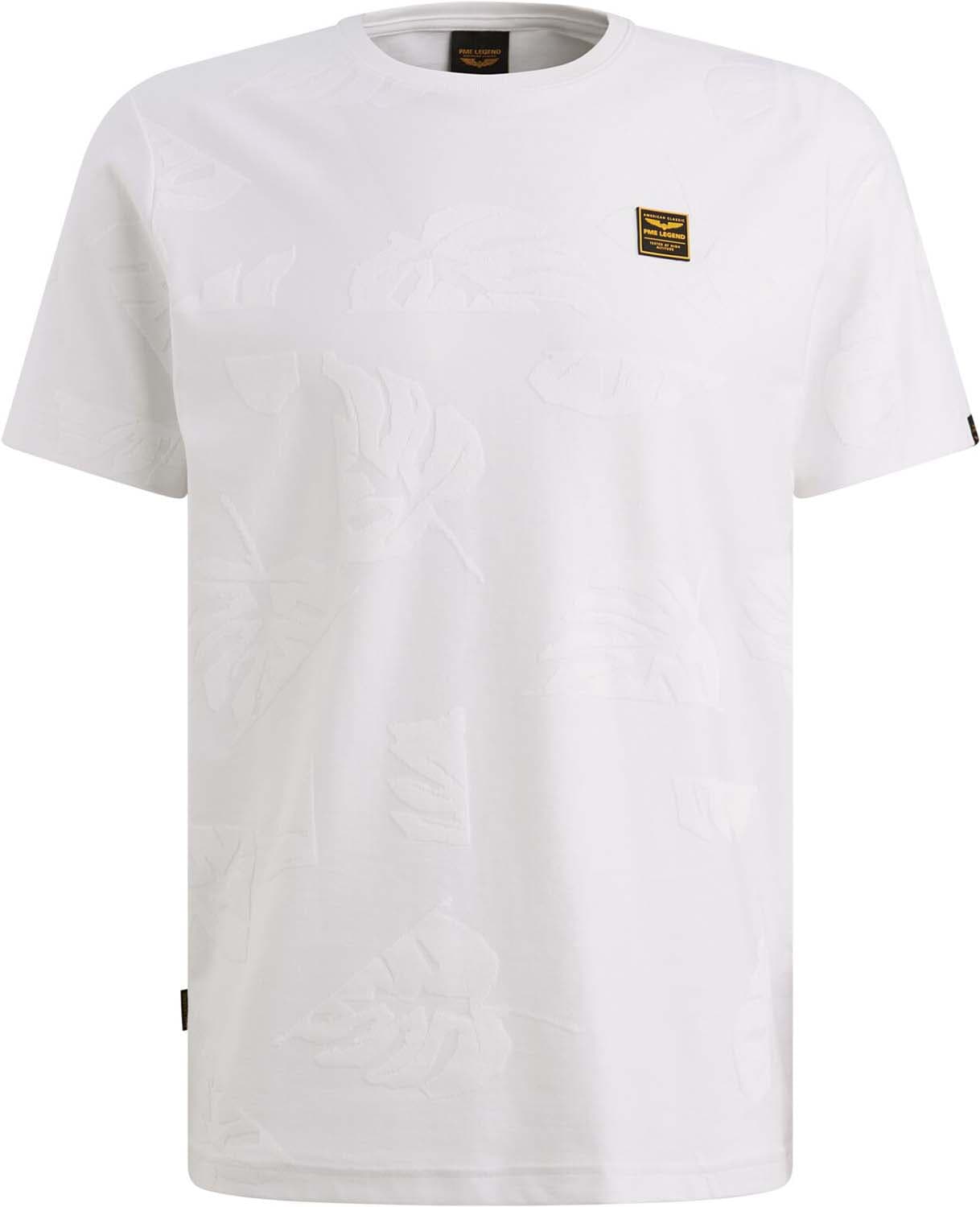 Pme Legend T-shirt Jacquard Jersey Wit