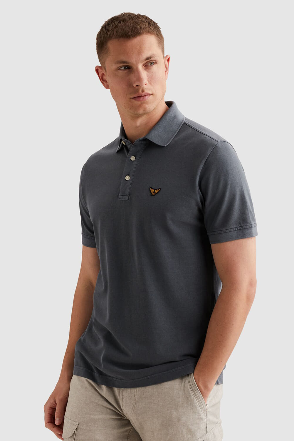 Pme Legend Polo pique garment dy Indigo
