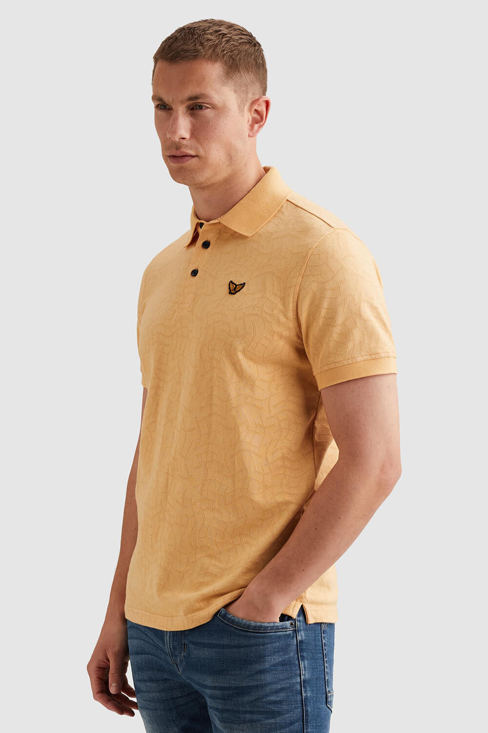 Pme Legend Polo jersey jacquard Oranje