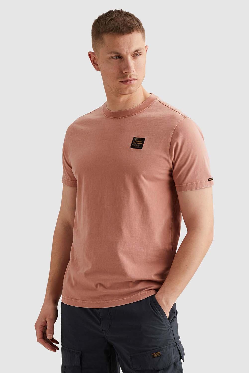 Pme Legend T-shirt r-neck washed garment Roze