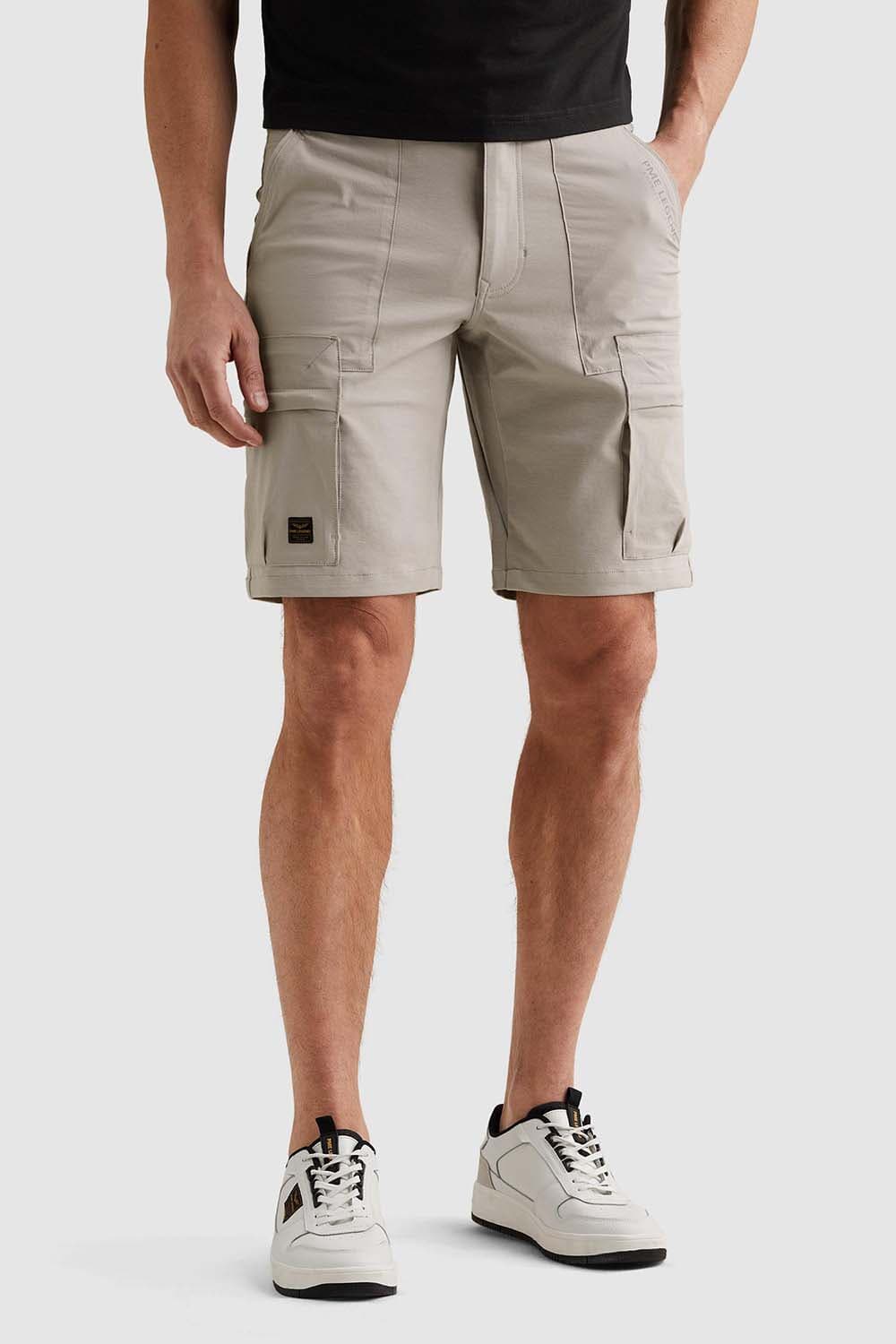 Pme Legend Short Airylon Cargo Tech Sweat Beige