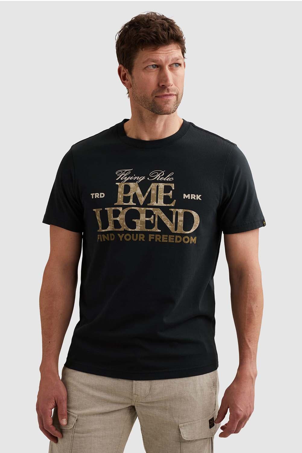 Pme Legend T-shirt Big Art Blauw