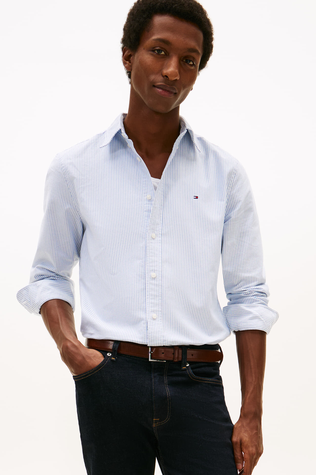 Tommy Hilfiger overhemd oxford heritage Blauw Tommy Hilfiger overhemd oxford heritage Blauw