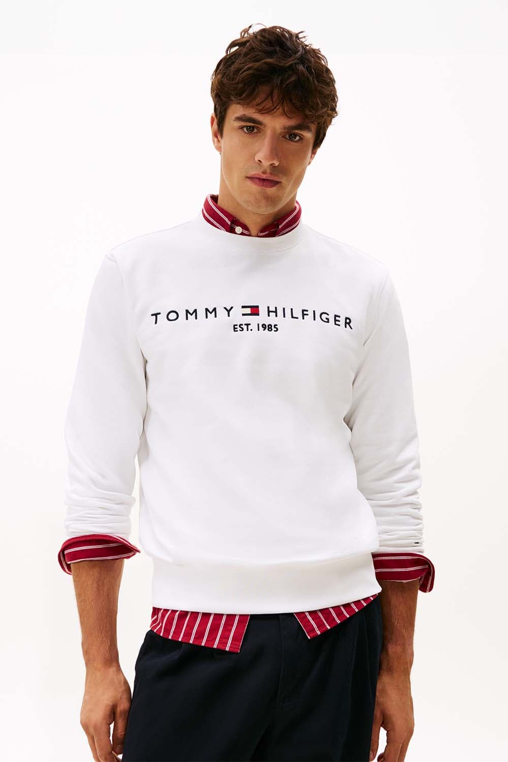 Tommy Hilfiger Sweater tommy logo Wit