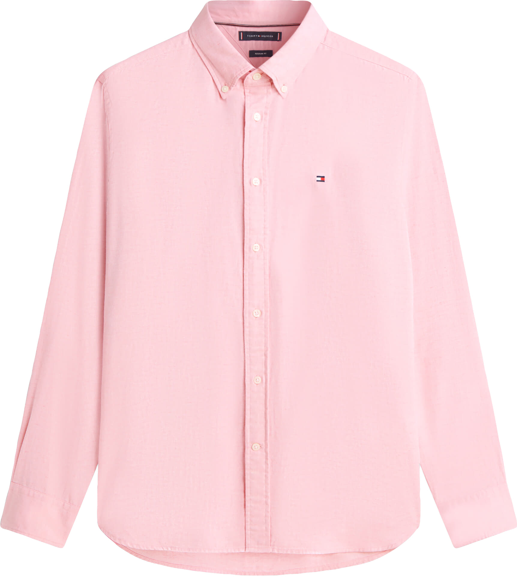 Tommy Hilfiger Overhemd brushed linen twill Roze
