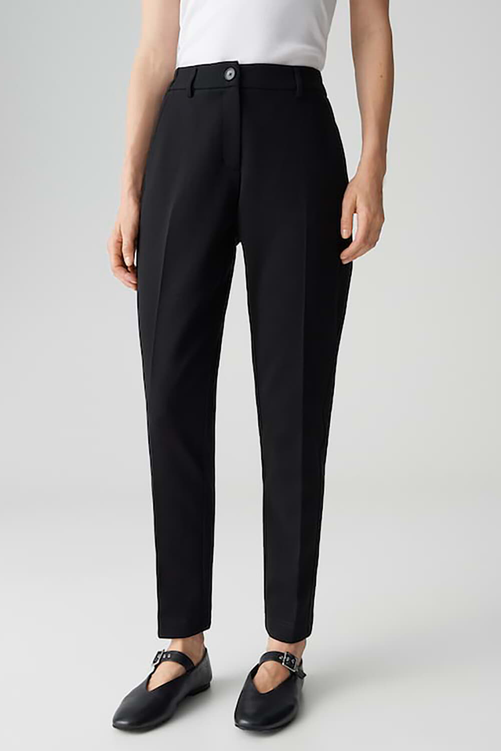 Opus Broek Melina cozy Zwart