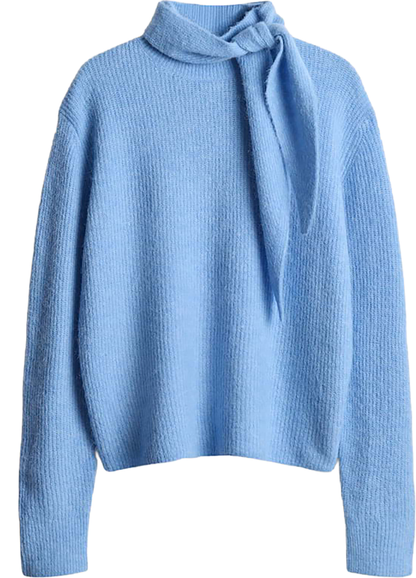 Opus Gebreide Trui Parf van alpacawolmix Aqua