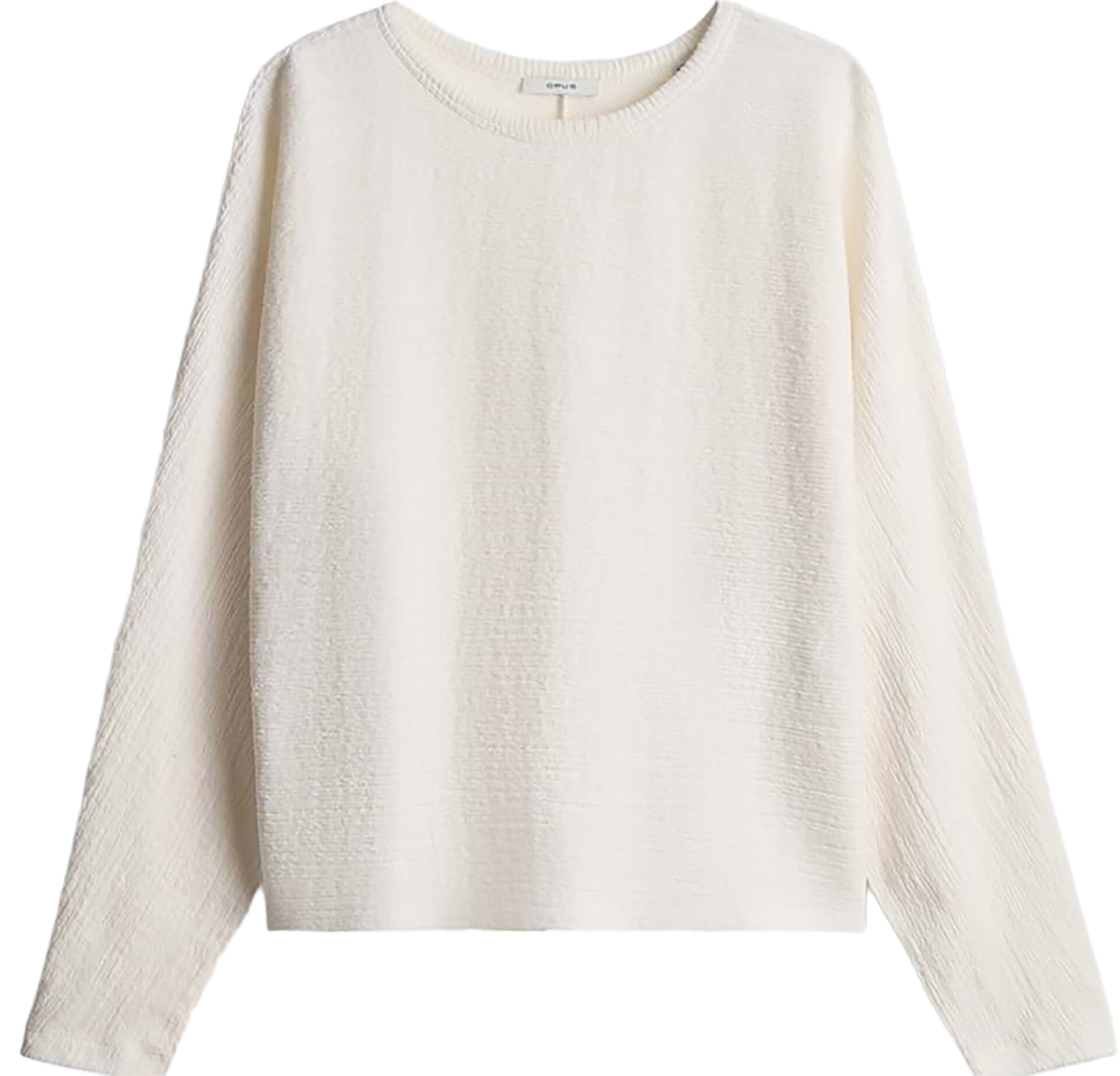 Opus Top Sanuni met kreukeffect Off White