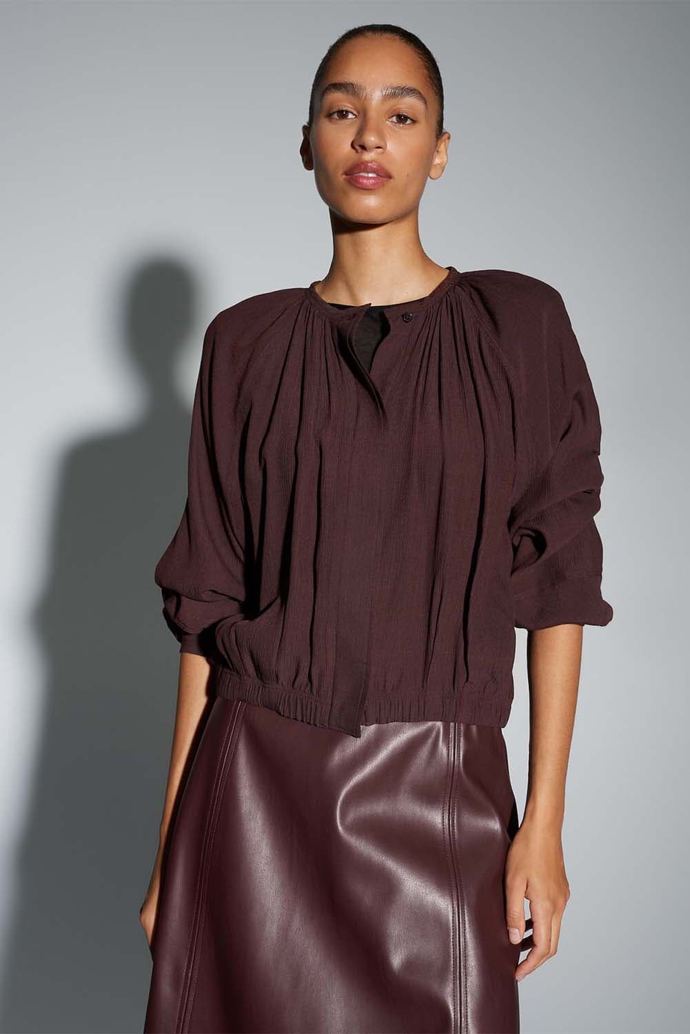 Opus Blouse Faluna Bordeaux Rood