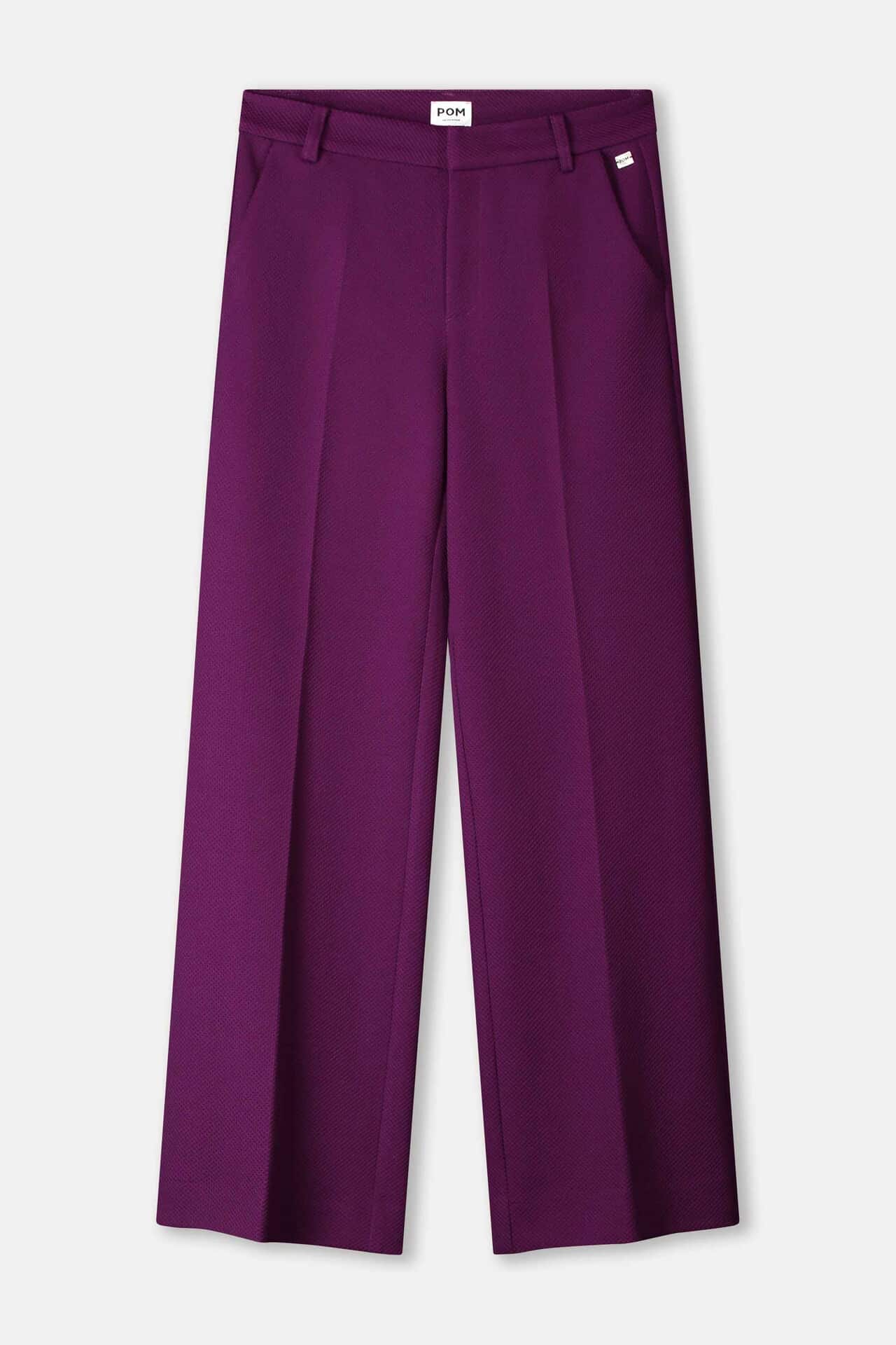 Pom Amsterdam Pantalon Lara Plum Paars Pom Amsterdam Pantalon Lara Plum Paars