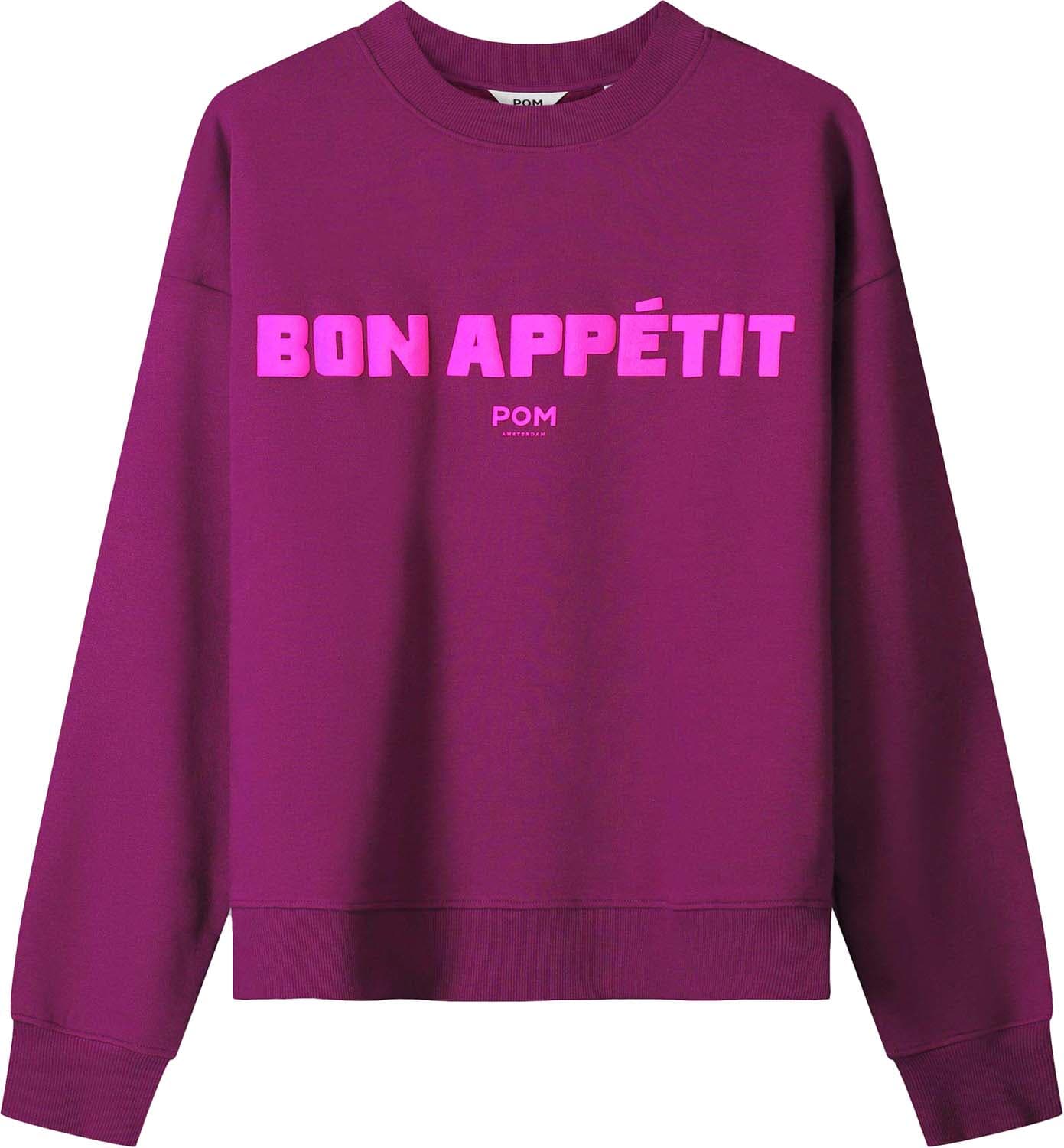 Pom Amsterdam Sweater Plum Paars Pom Amsterdam Sweater Plum Paars