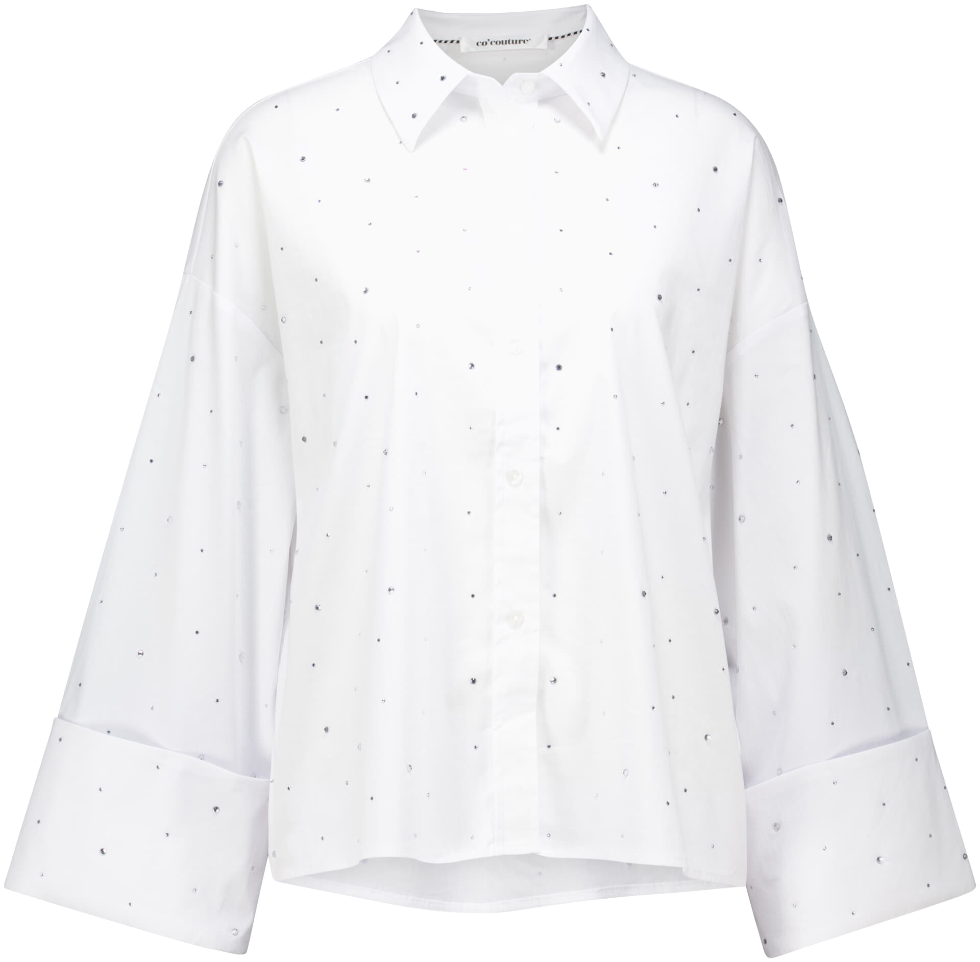 Co'couture Leni CC White cuff shirt Wit