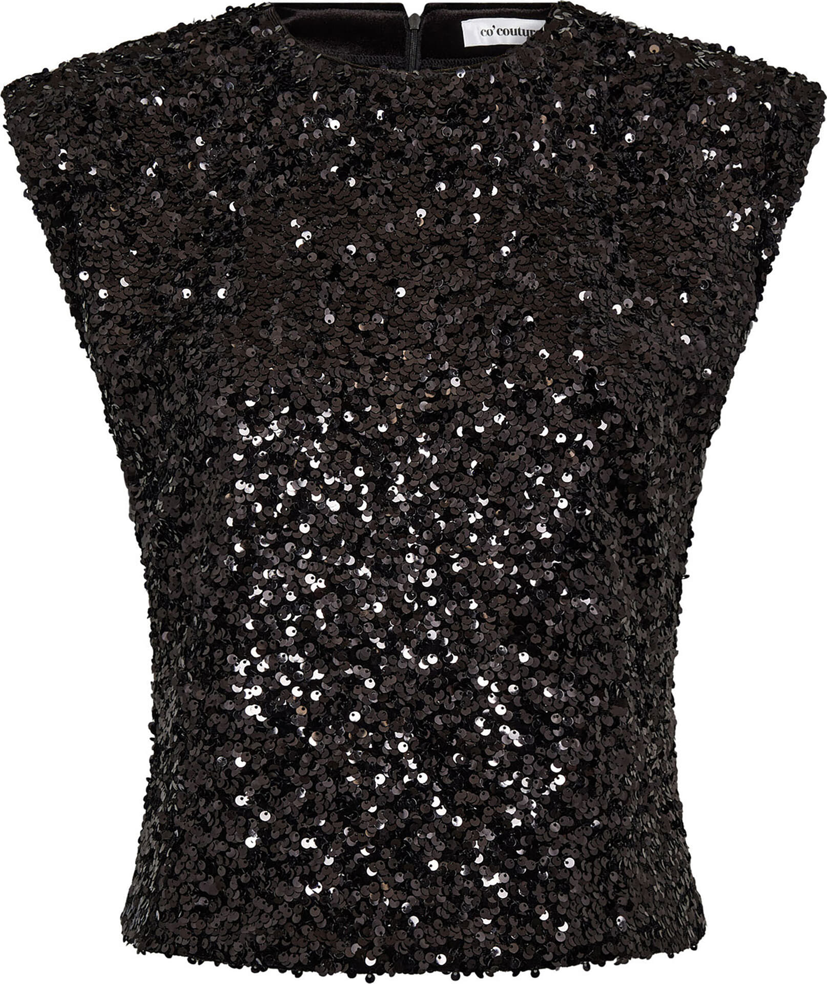 Co'couture Top Hoslin CC Seequin Zwart