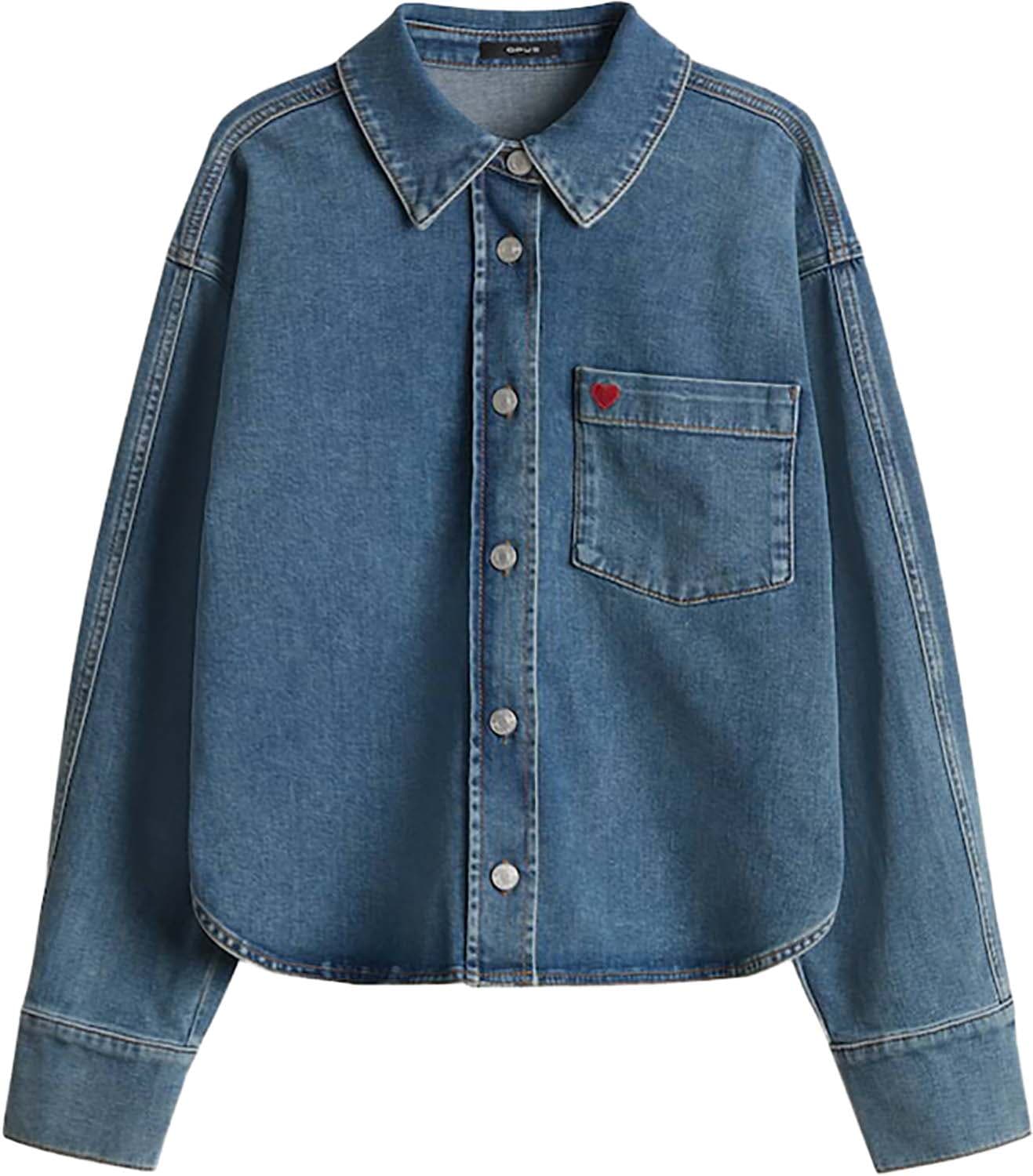 Opus Blouse Falentine Blauw