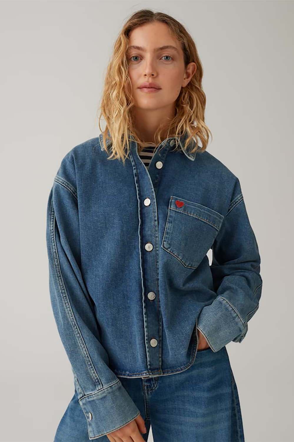 Opus Blouse Falentine Blauw