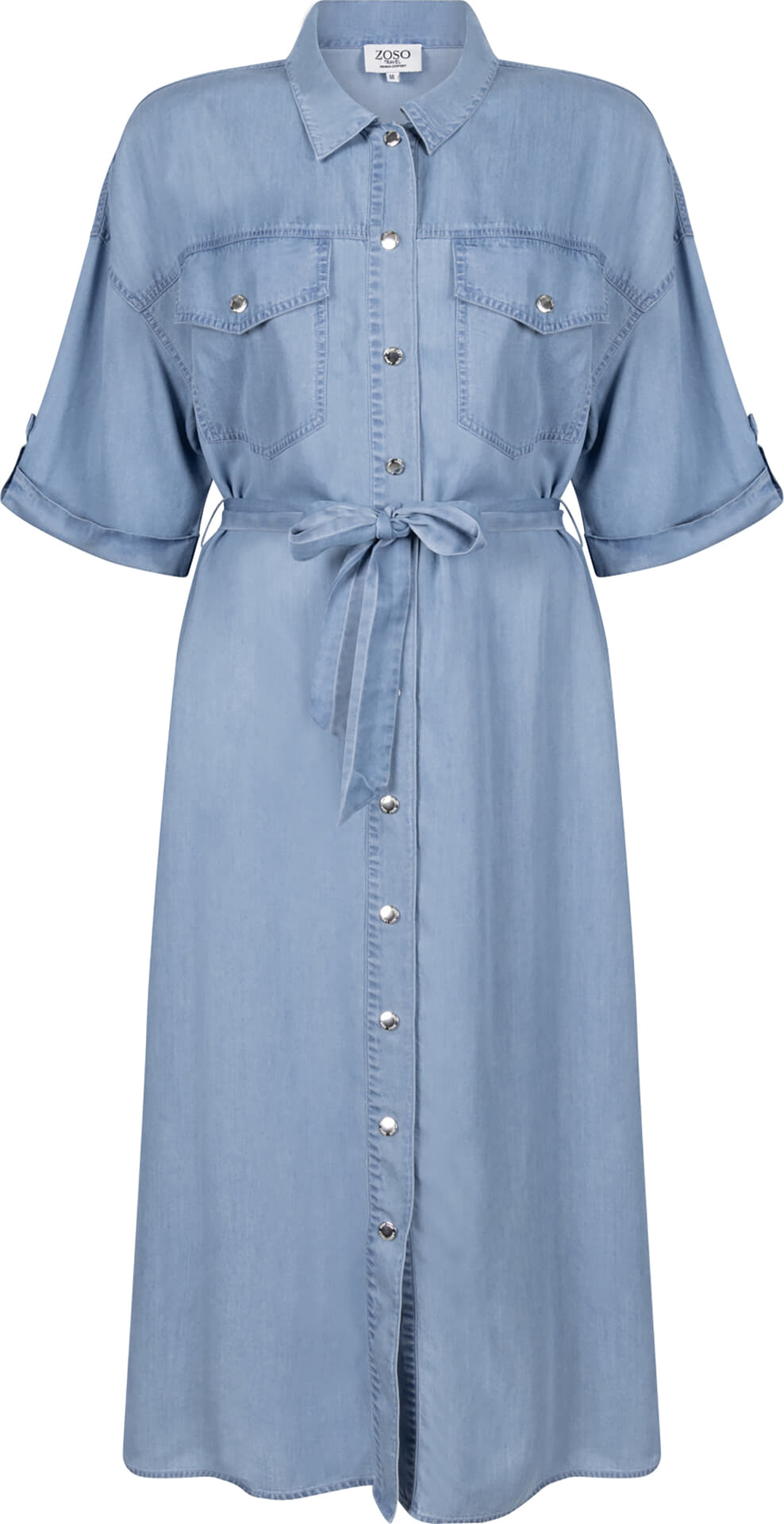 Zoso Jurk Roos Jeans Light