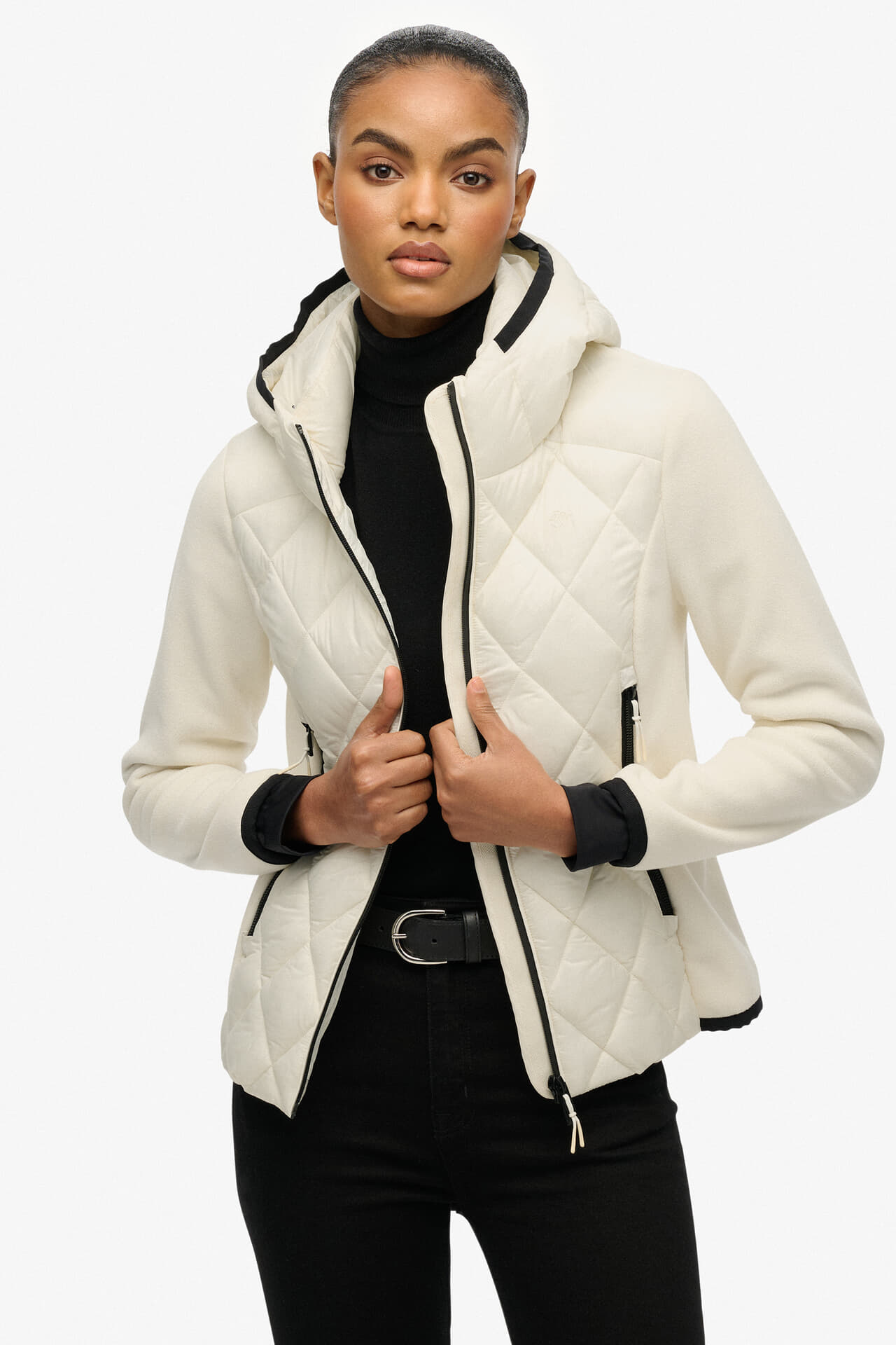 Superdry HOODED HERITAGE STORM JACKET Off White