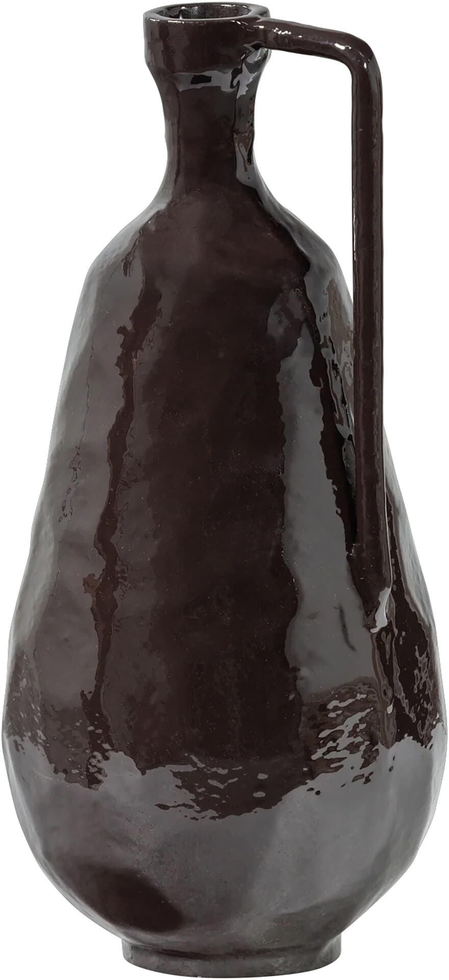 WOOOD Indre vaas aluminium bruin H36xB18xD16cm 36x18x16  Bruin