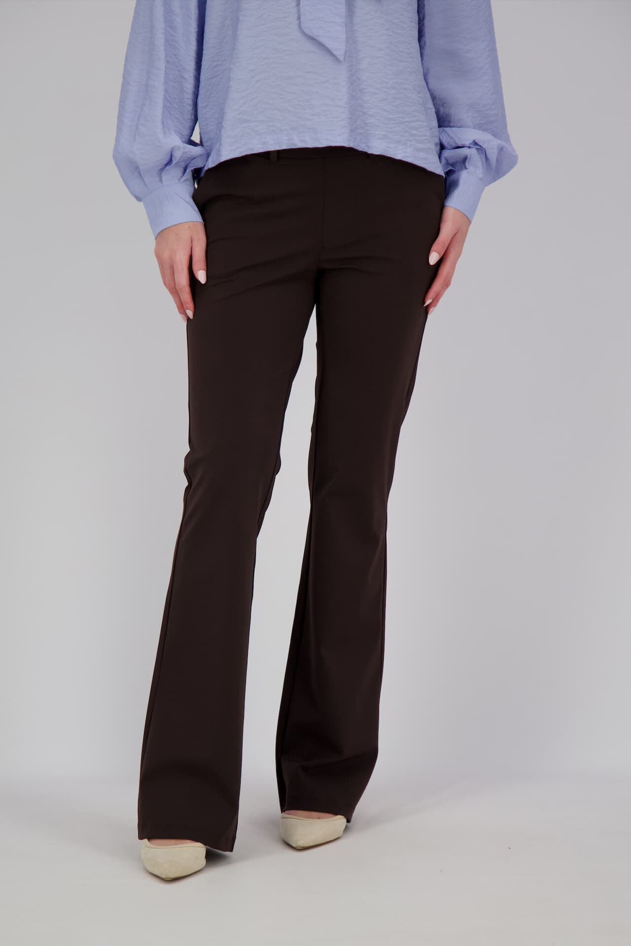 Lady Day Broek Poppy flaired Bruin