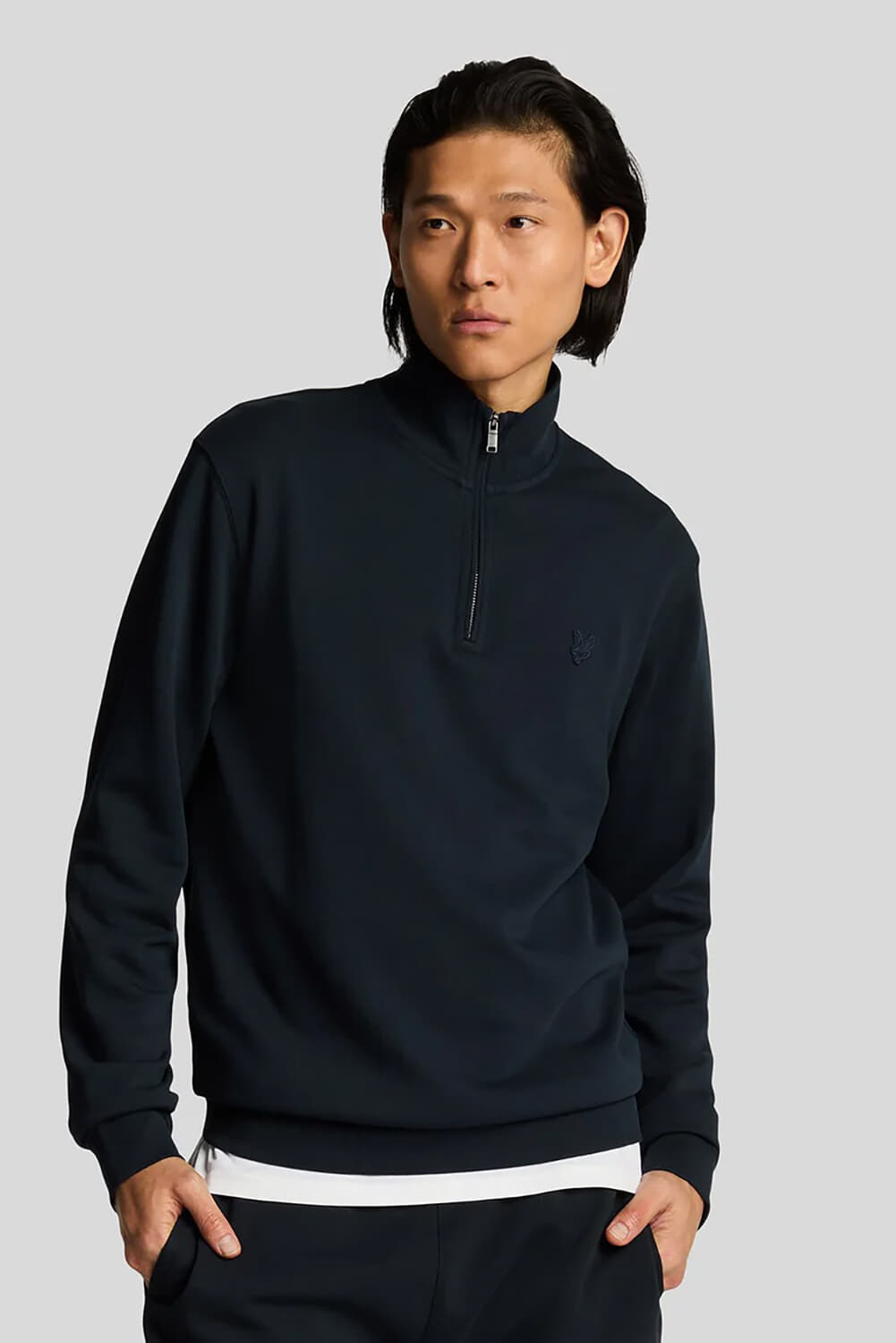 Lyle & Scott Zip-Sweater Navy