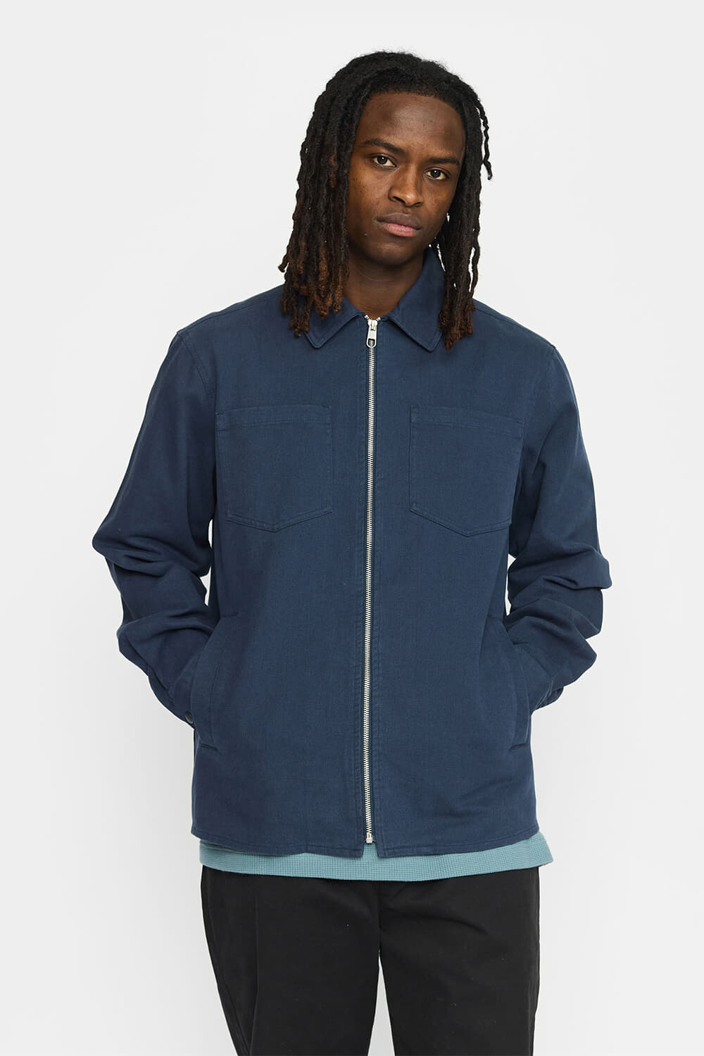 Revolution Overshirt Zipper Navy
