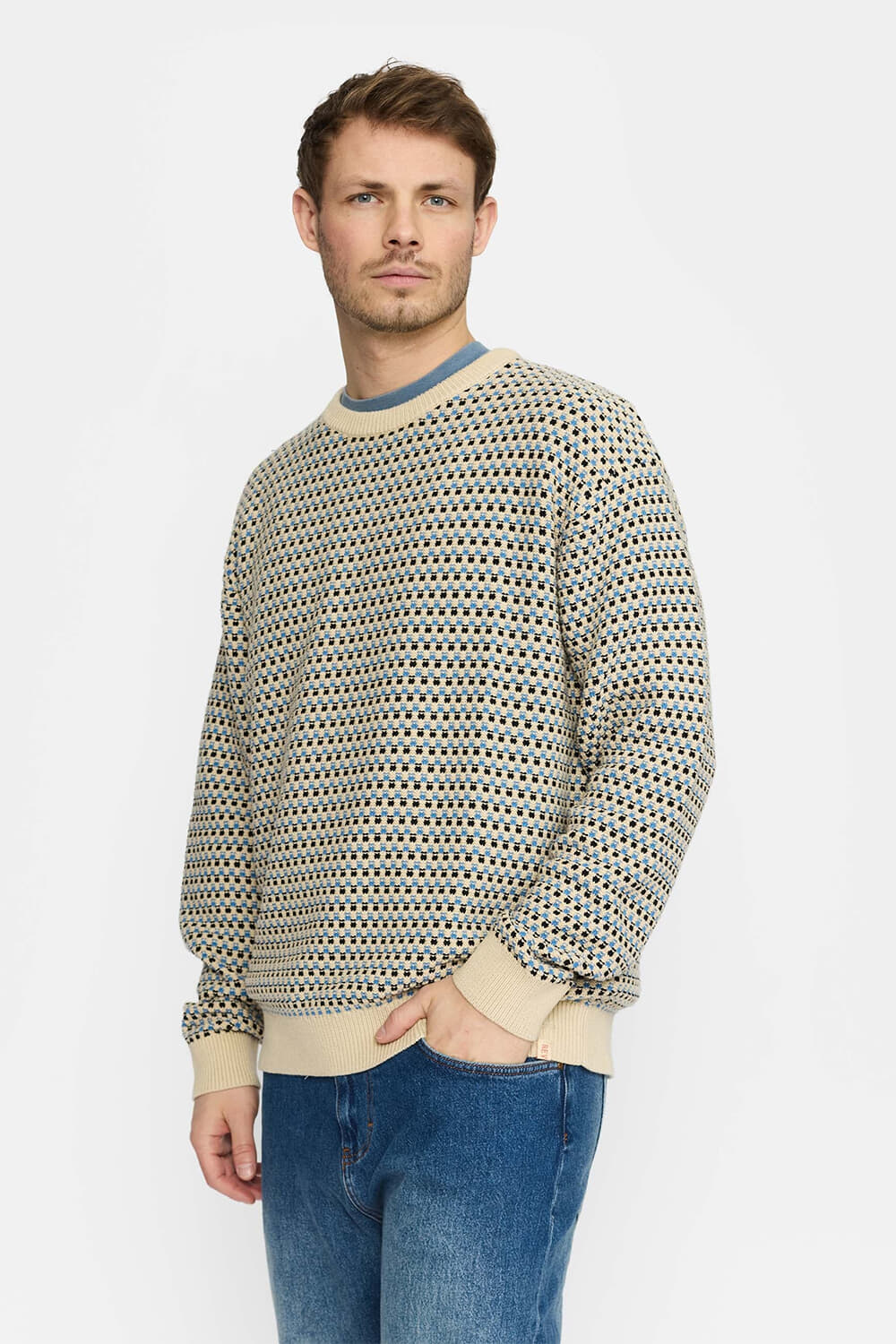 Revolution Sweater Knit Blauw